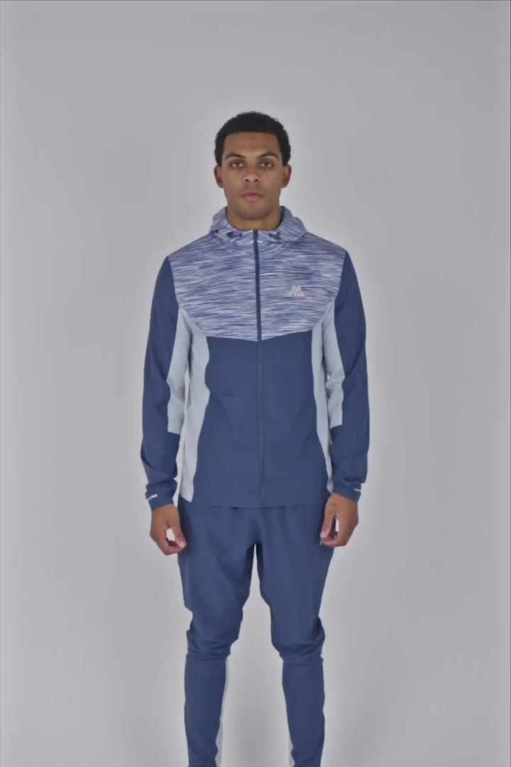 Trail Windbreaker - Blue/Light Blue Multi