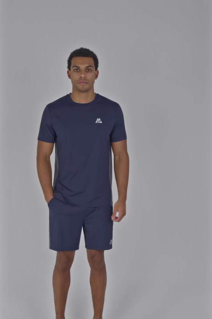 Strive T-Shirt - Midnight Blue/Slate Grey/Water Spring