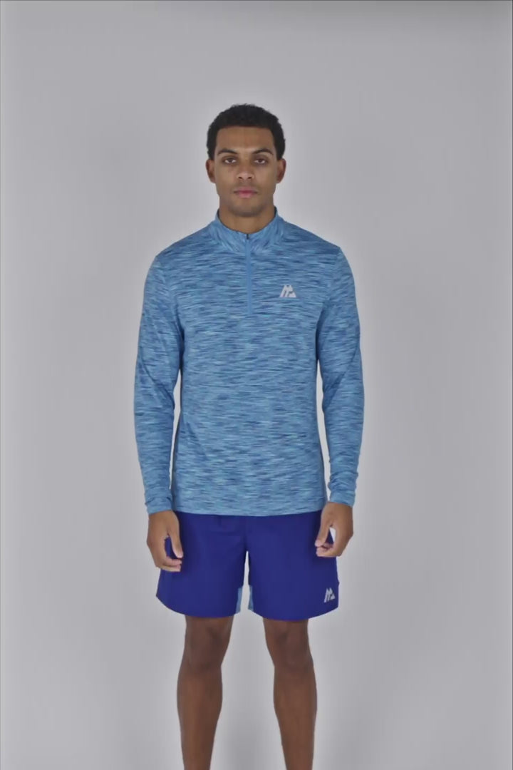Trail 1/4 Zip - Blue Multi