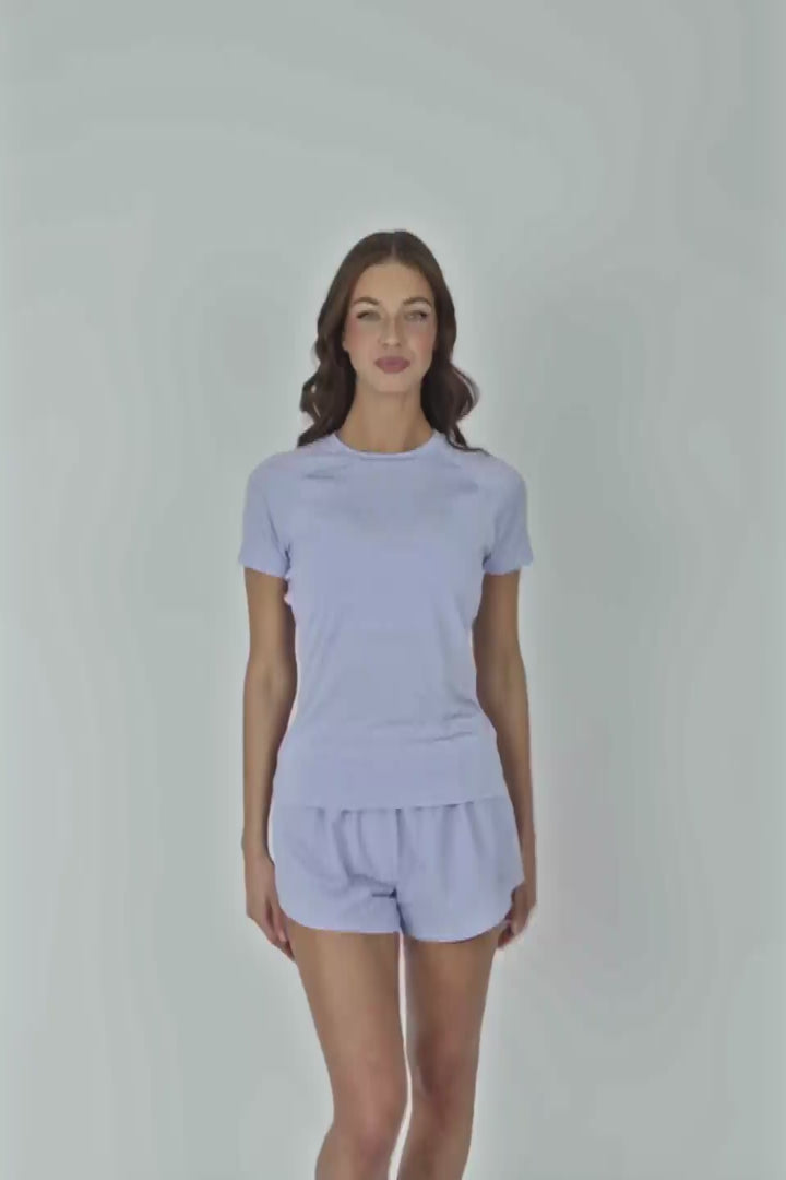 Breathe T-Shirt - Lilac Sapphire