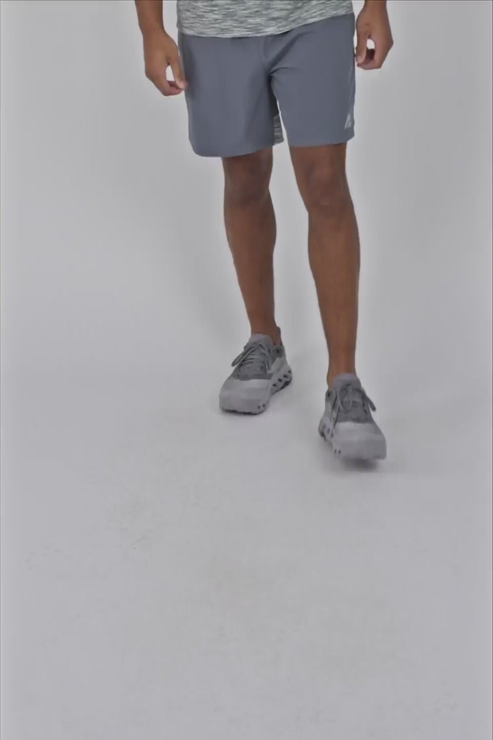 Trail Panel Short - Grey/Green/White