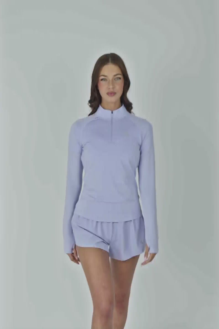 Breathe 1/4 Zip - Lilac Sapphire