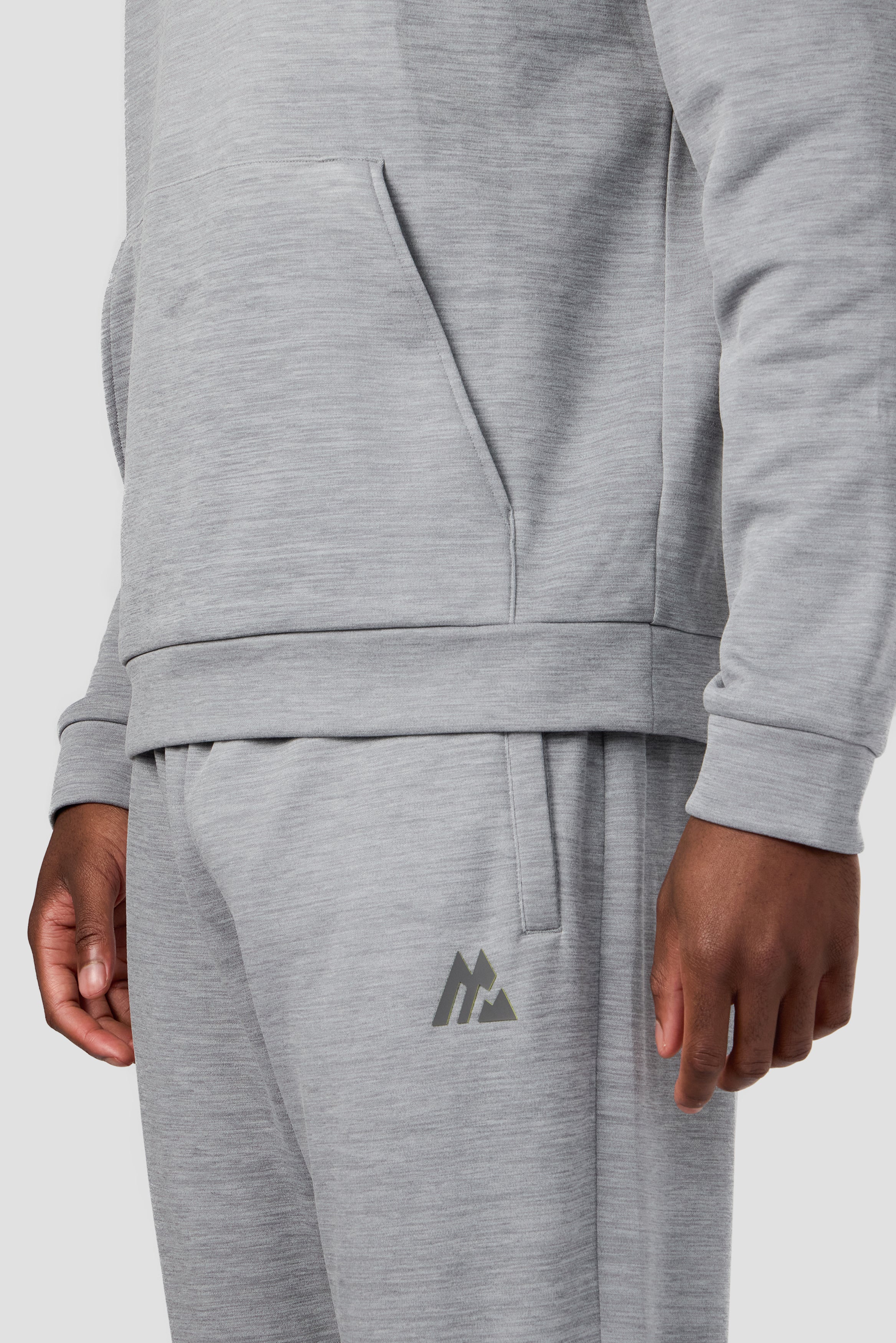Montirex Rapid Fleece Jogger - Cement Grey Marl | Gymwear & Sportswear