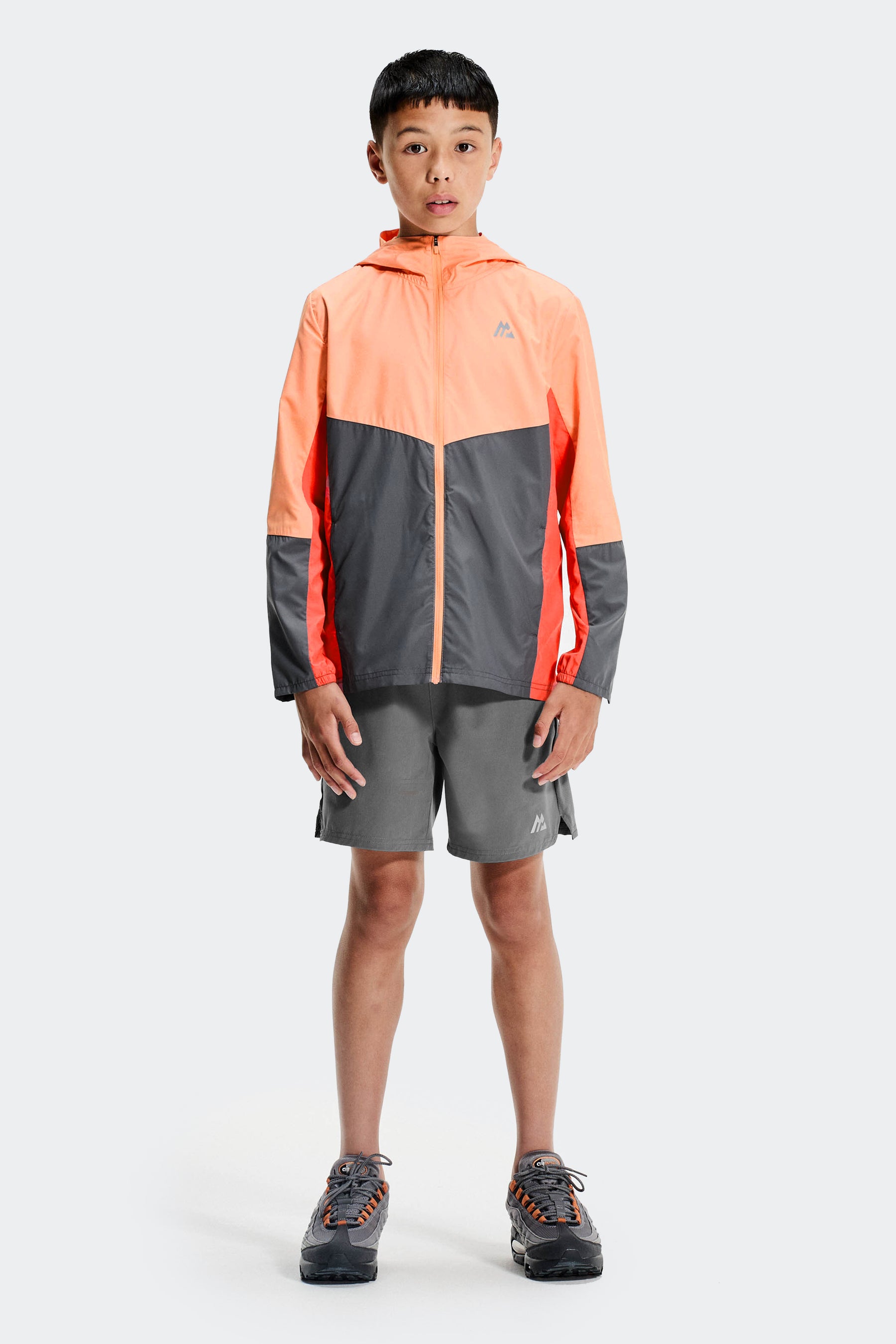 Boys Spectra Windbreaker - Peach Punch/Cement Grey/Sunset