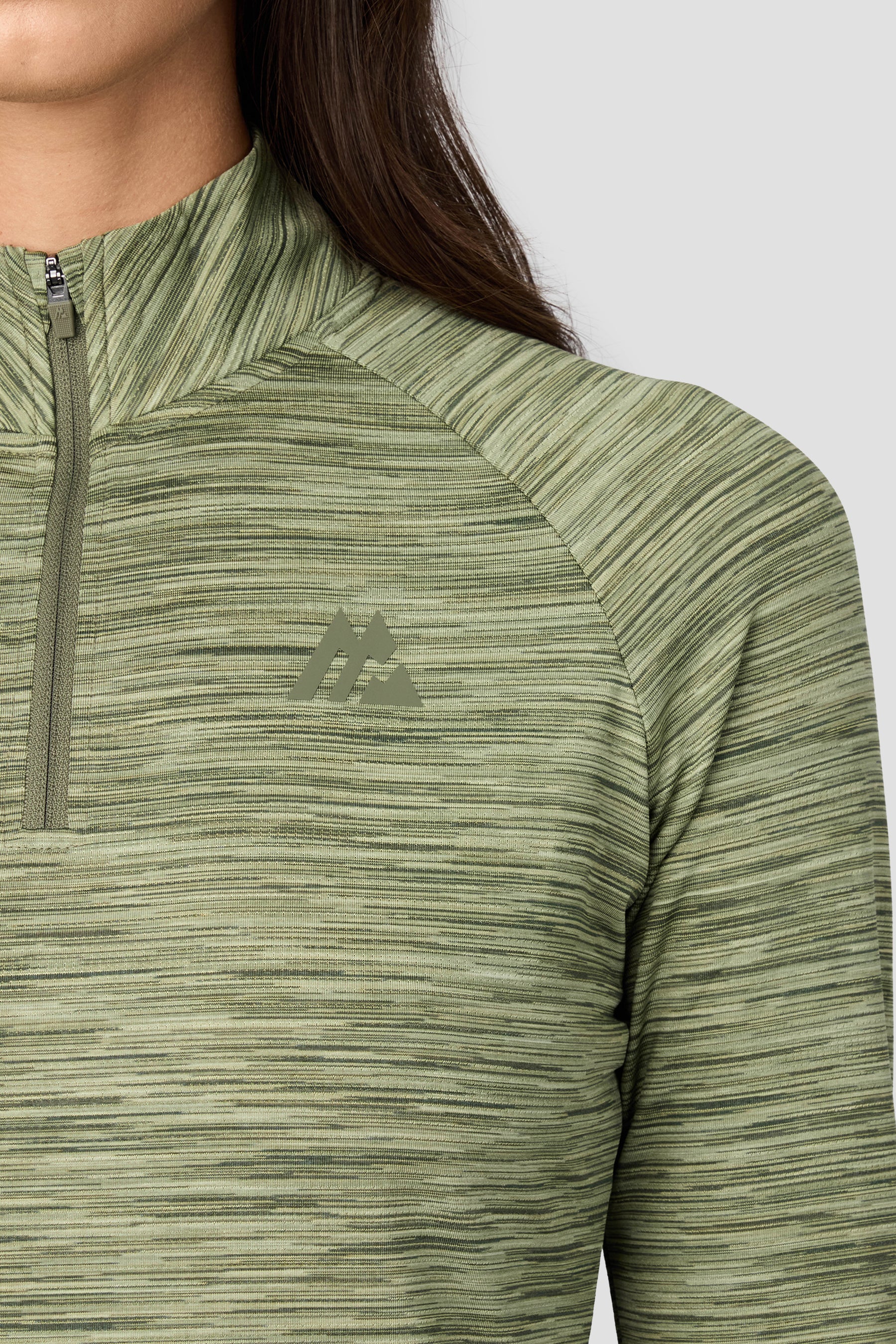 Women's Trail 1/4 Zip - Khaki Multi