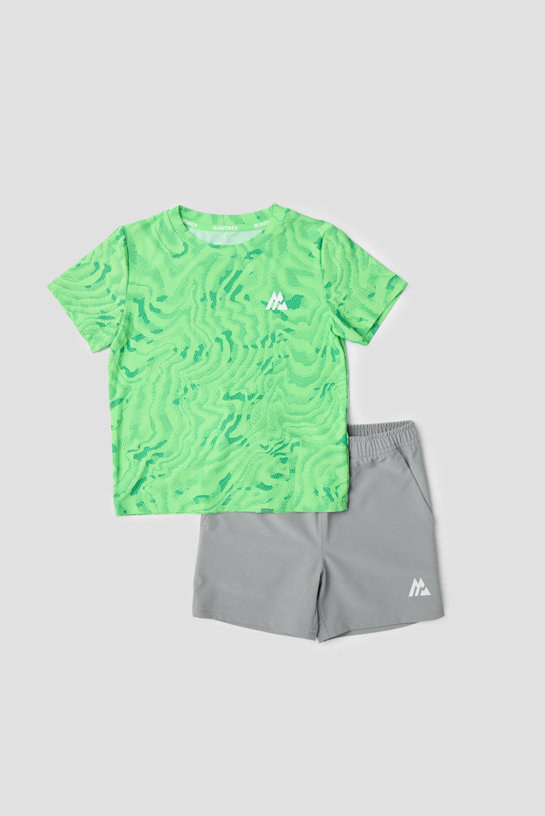 Infant Boys Navigate T-Shirt & Short Set - Chameleon/Spruce Green/Platinum Grey