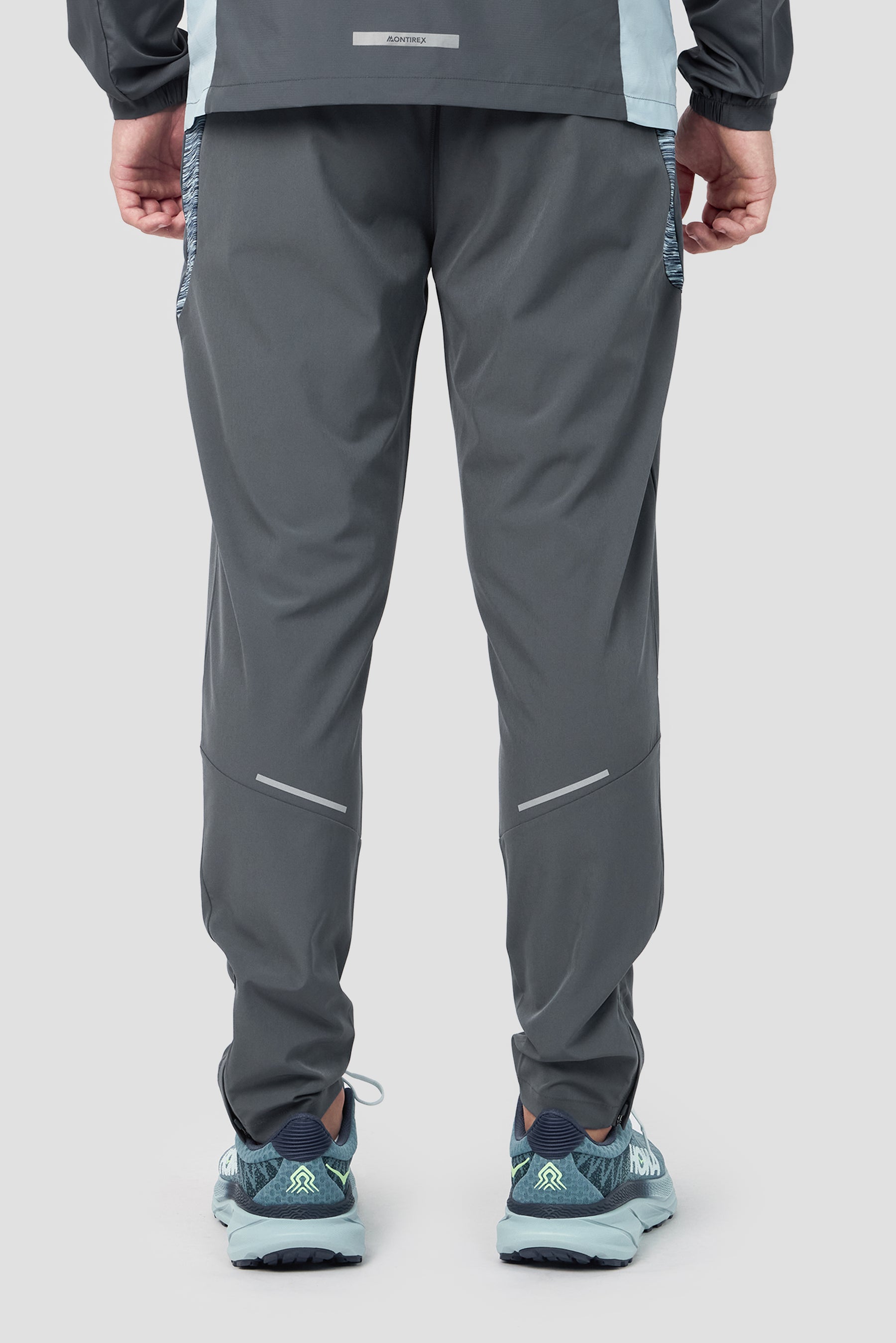 Trail Panel Running Pant - Grey/Blue/Navy