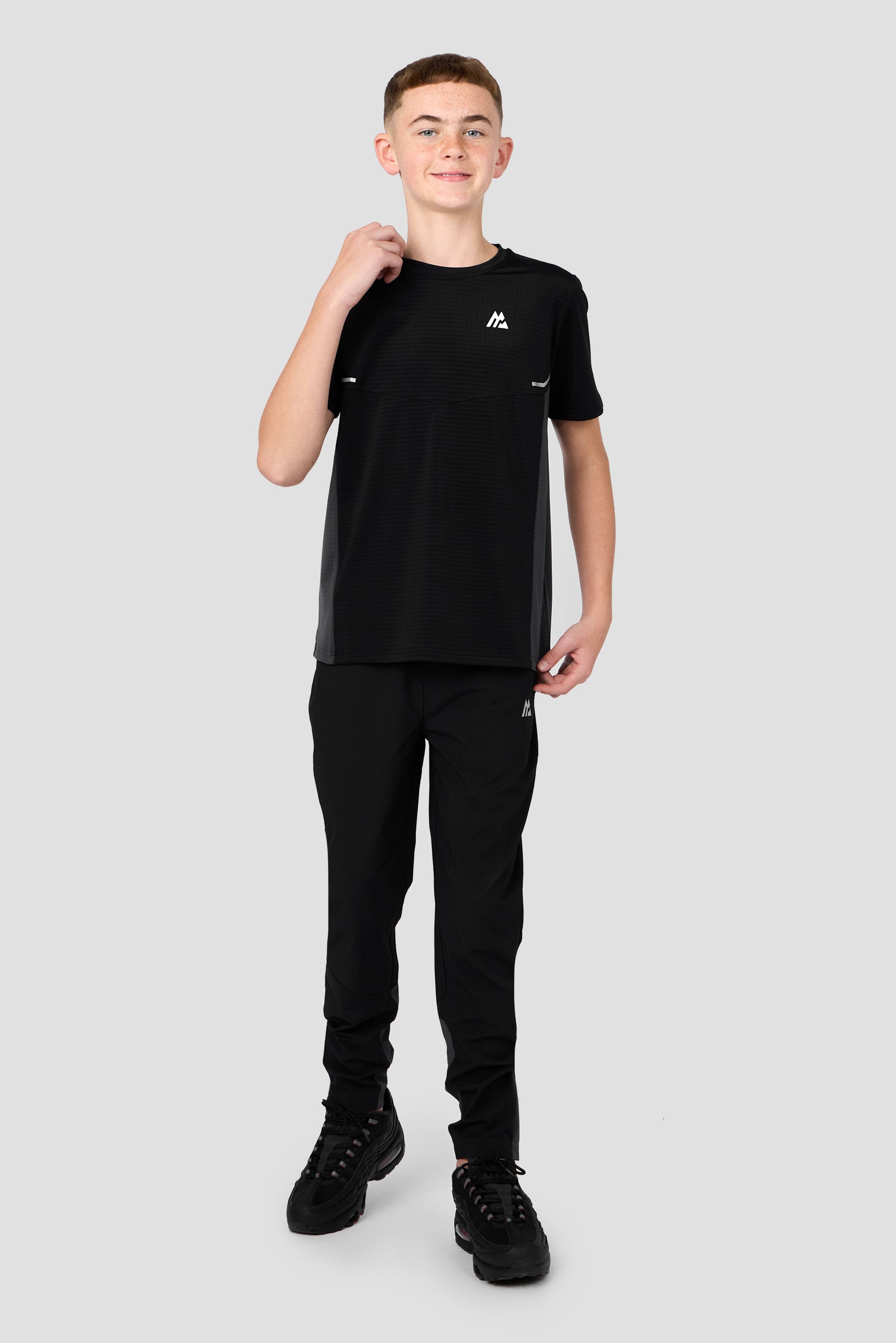 Boys Vortex T-Shirt - Black/Asphalt