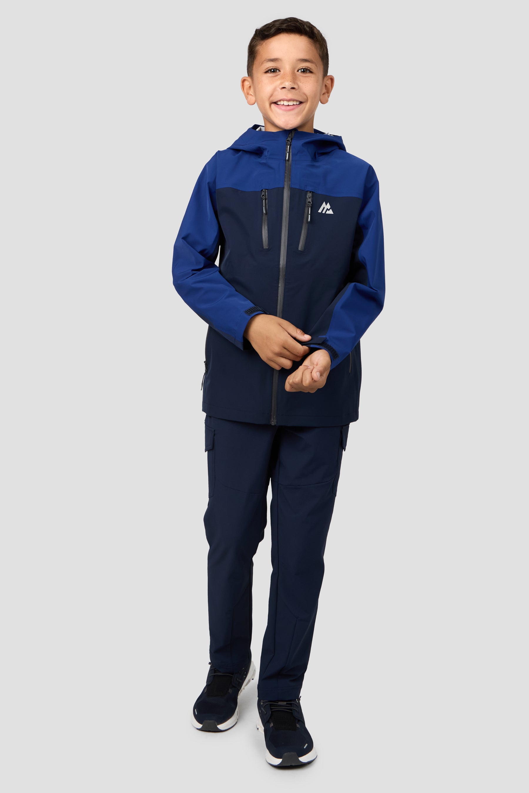 Boys Derecho Waterproof Jacket - Midnight Blue/Marine Blue