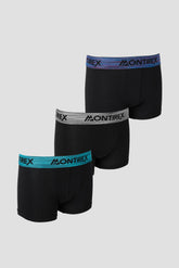 Boys 3 Pack Trail Boxer - Black/Blueberry/Platinum Grey/Deep Teal