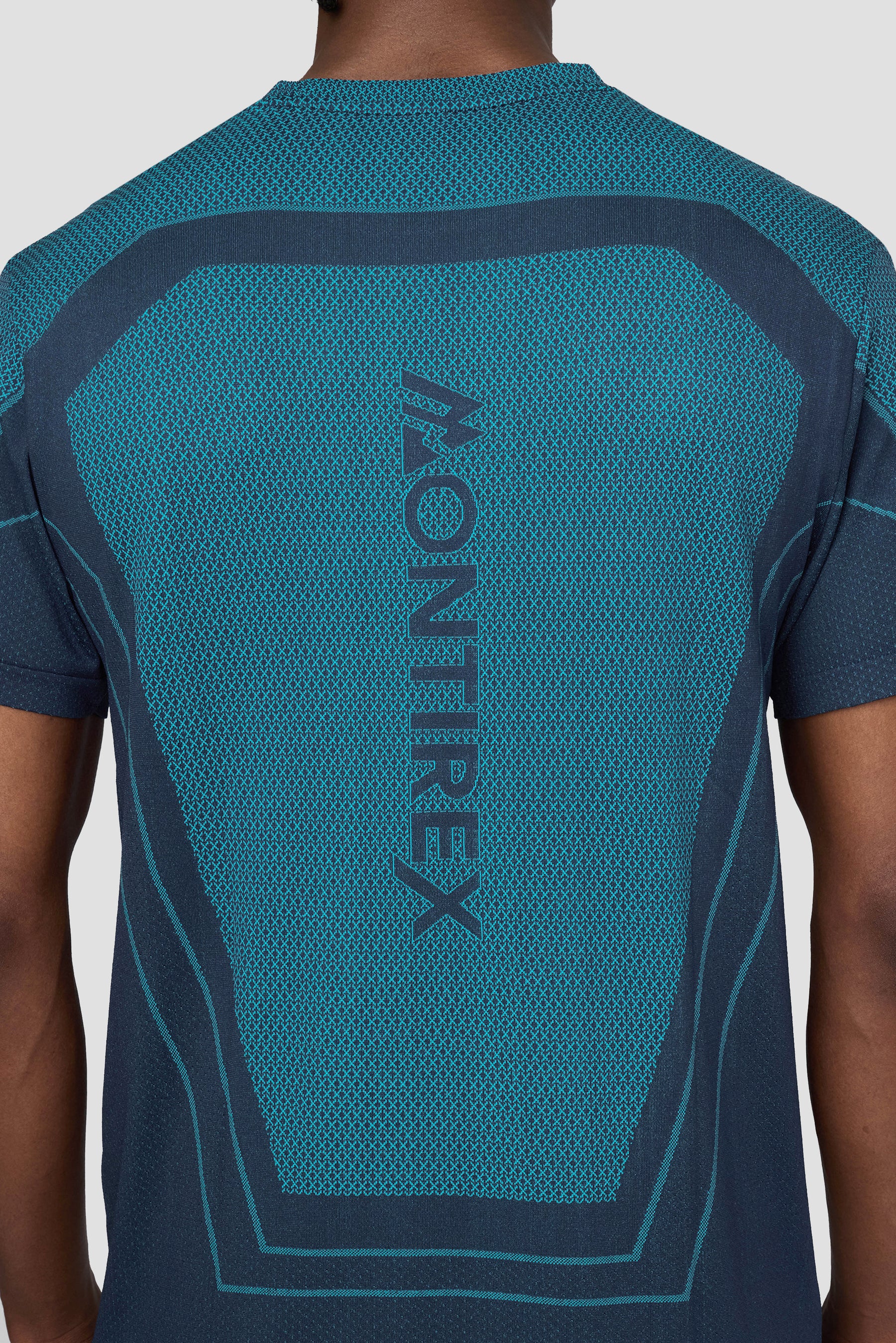 Pulse Seamless T-Shirt - Midnight Blue/Vivid Aqua