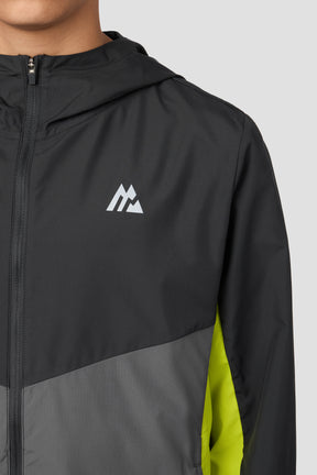 Boys Spectra Windbreaker - Asphalt/Cement Grey/Electric Lime