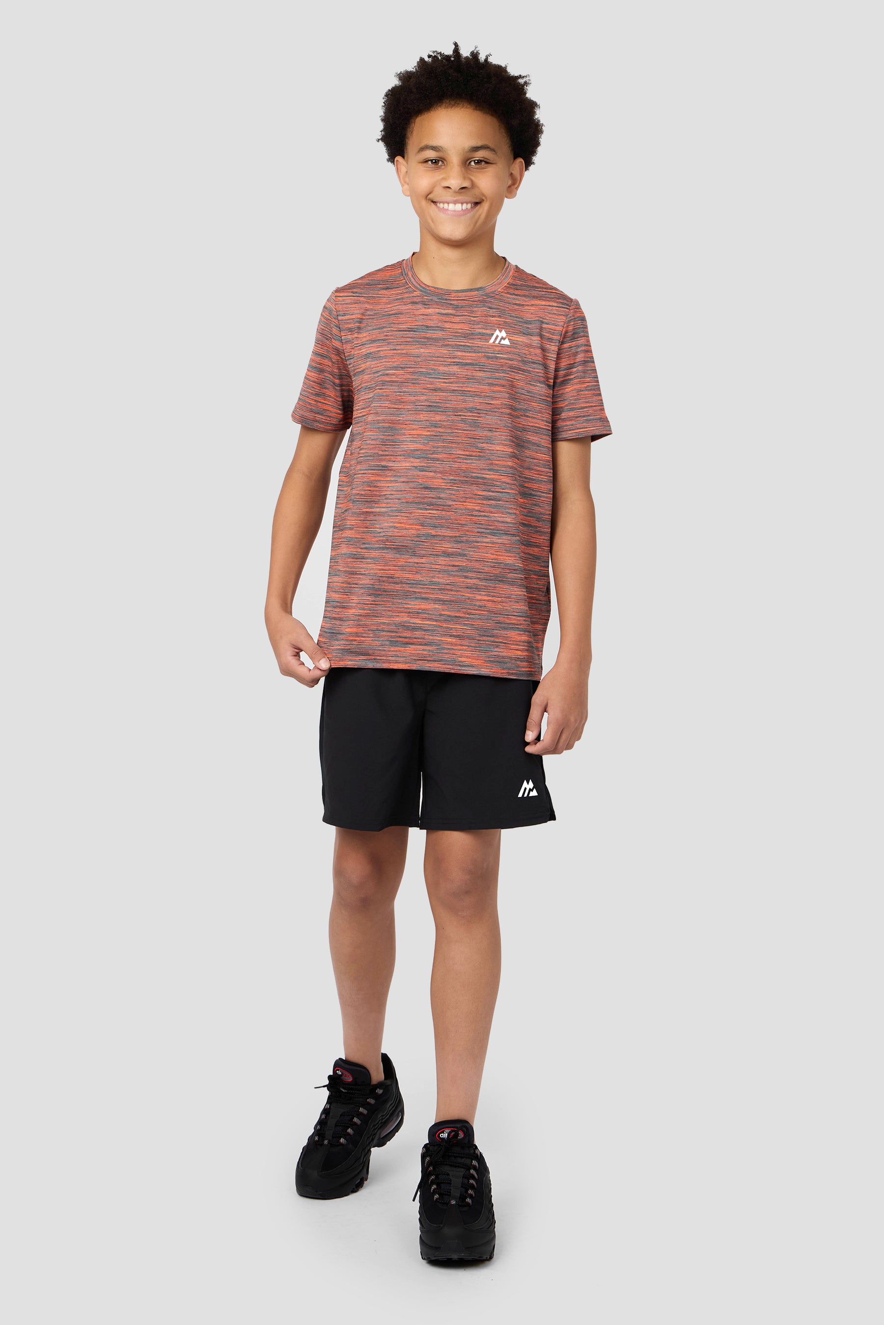 Boys Trail T-Shirt - Grey/Orange