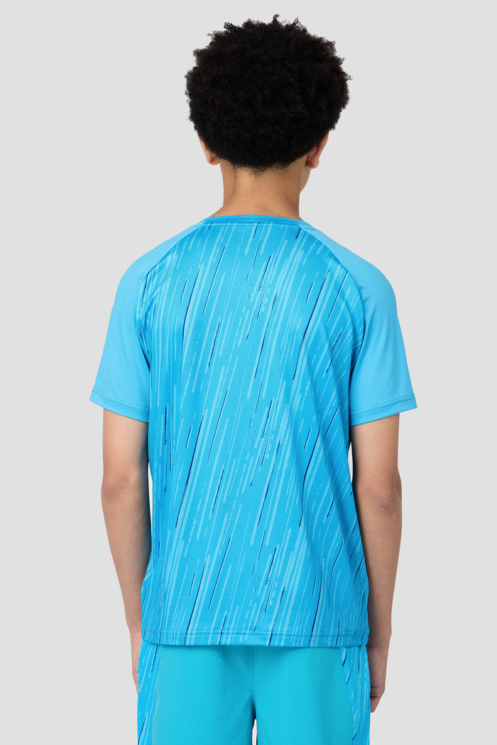 Boys Vigour T-Shirt - Maya Blue/Neon Sky
