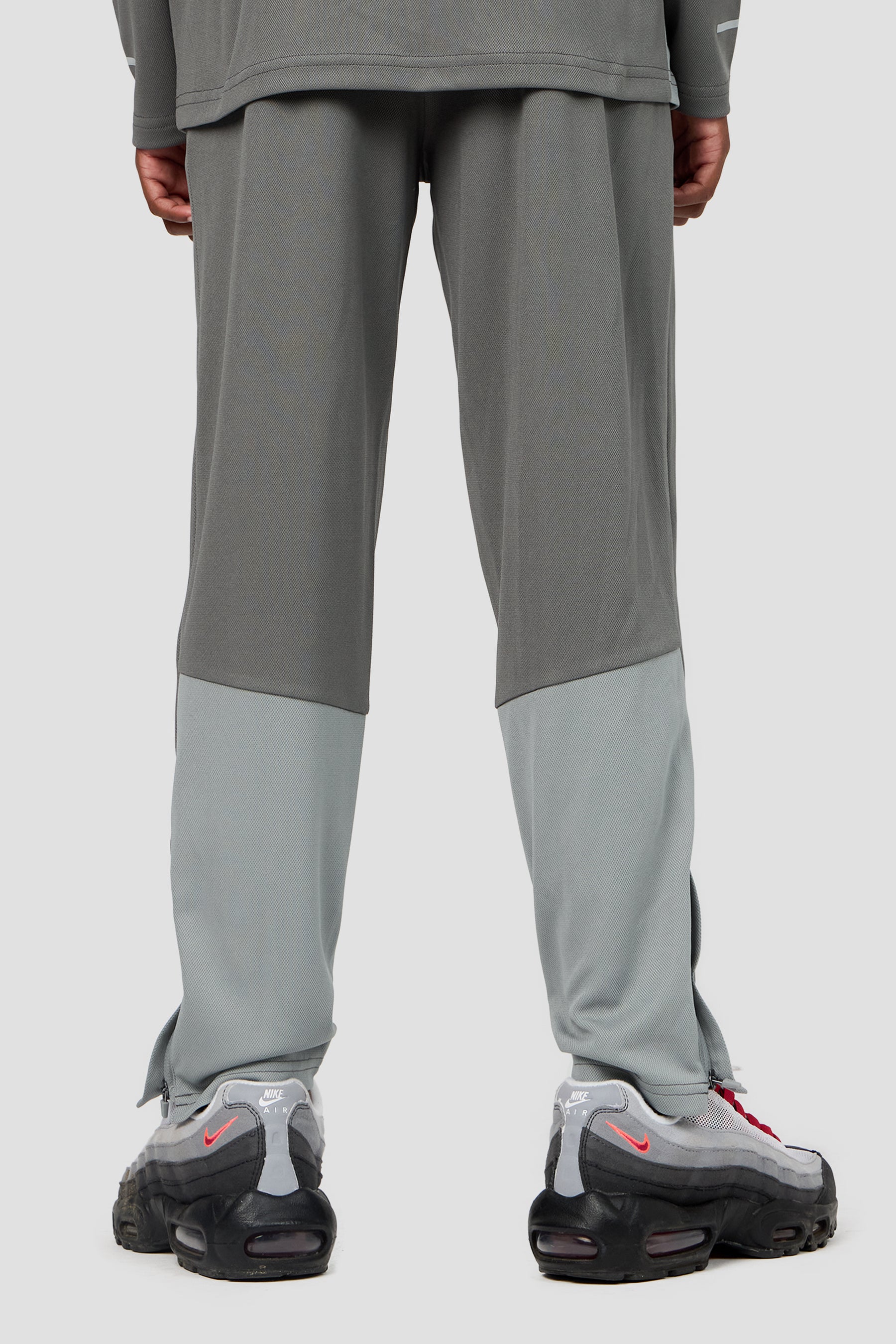 Boys Pace Tracksuit - Cement Grey/Platinum Grey
