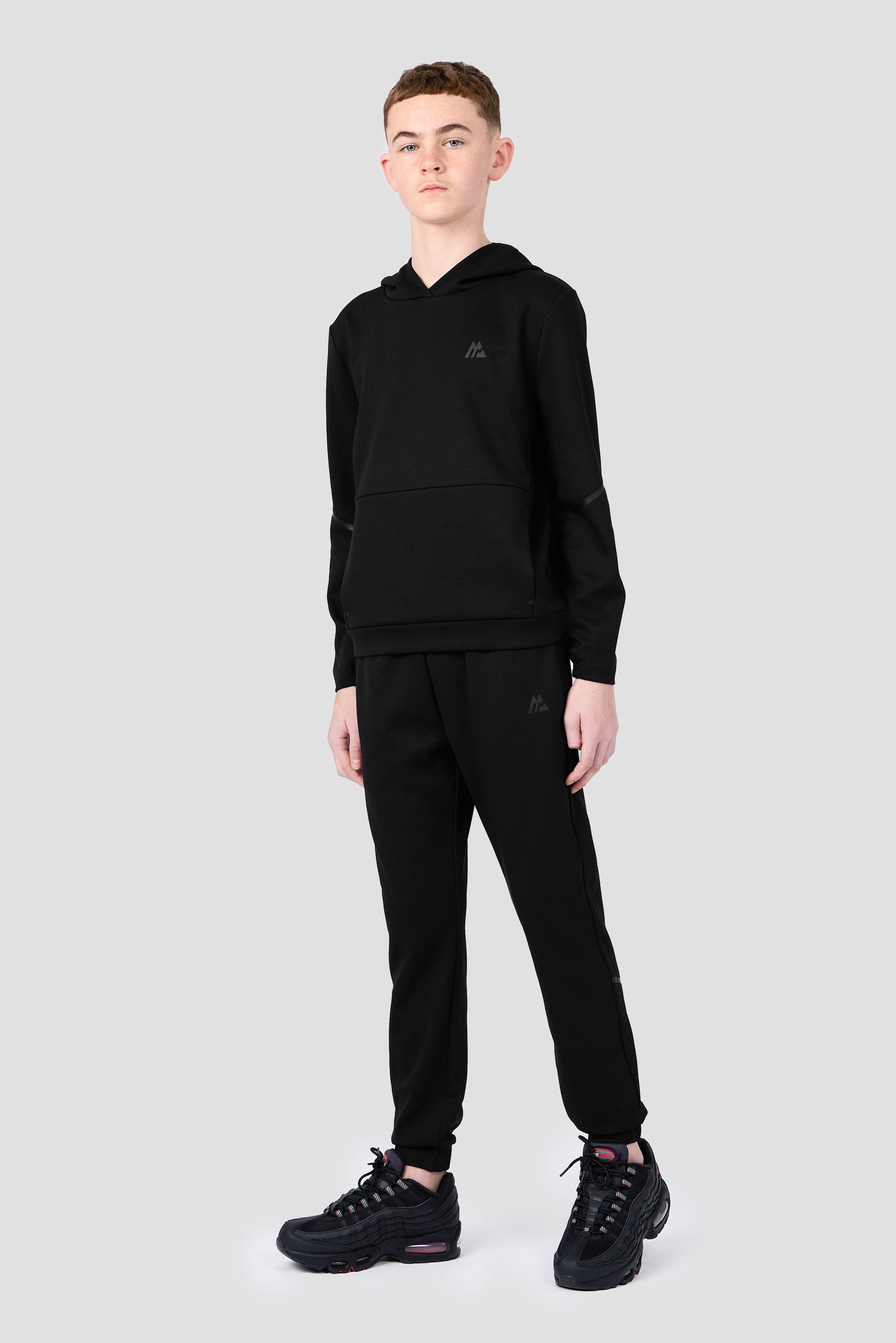 Boys Zenith Hood Black by Montirex | Sportswear & Gymwear