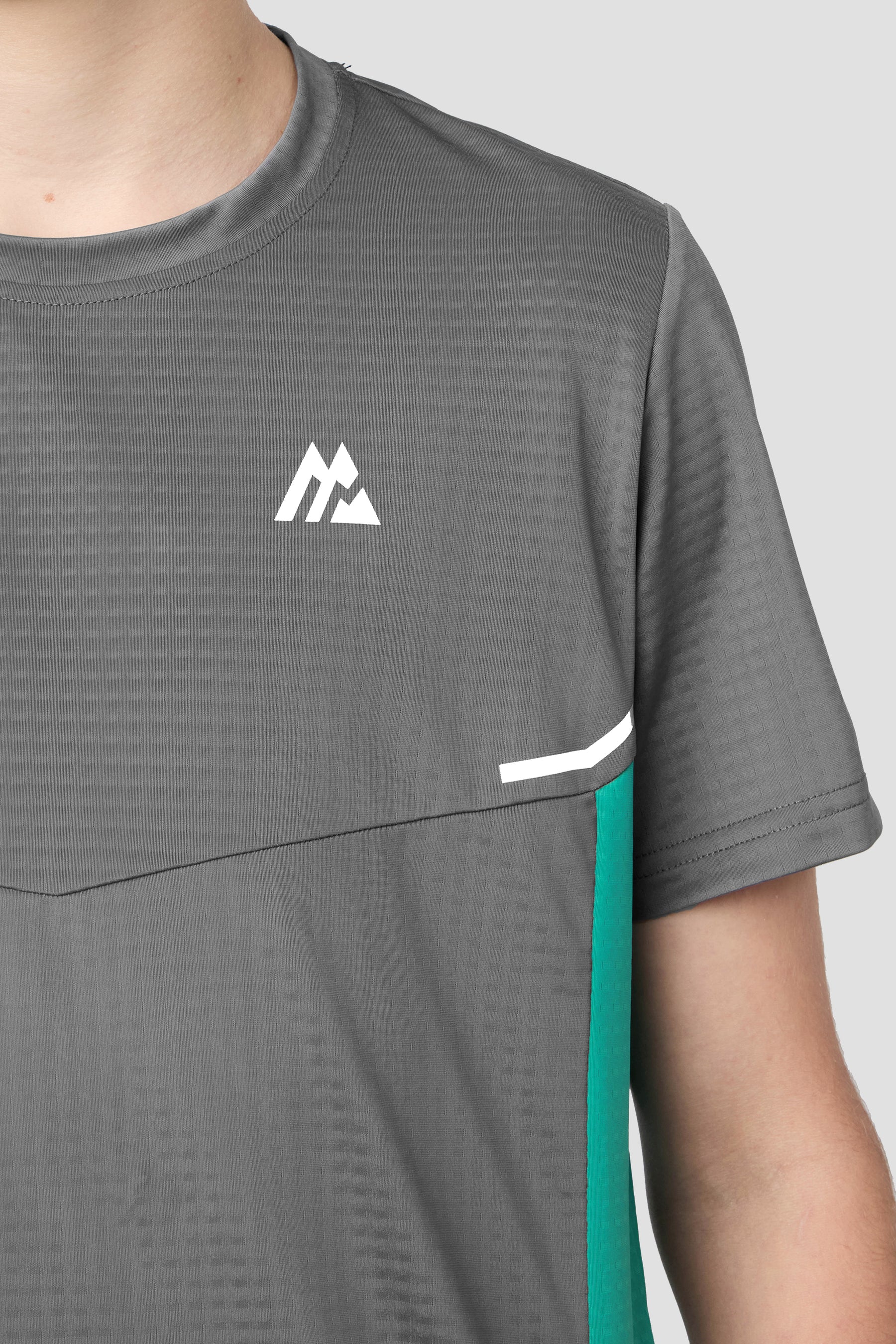 Boys Vortex T-Shirt - Cement Grey/Atlas