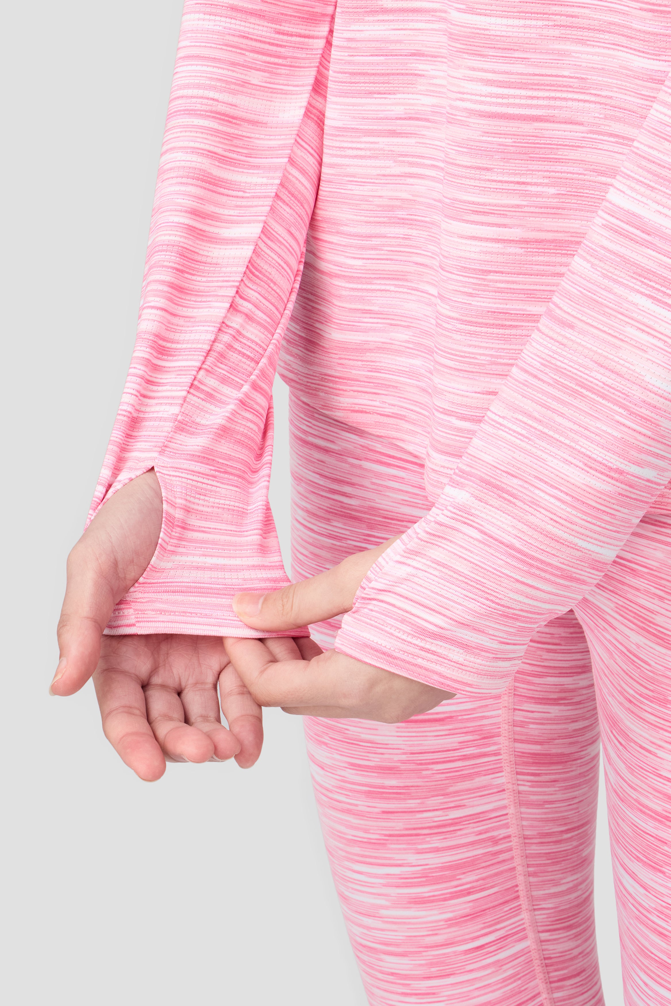 Girls Trail 1/4 Zip Pink Blossom | Montirex Sportswear Clothing