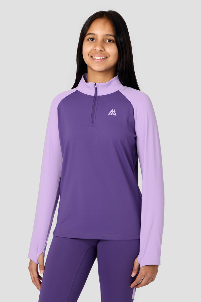 Girls Dash 1/4 Zip - Palazzo/Parma