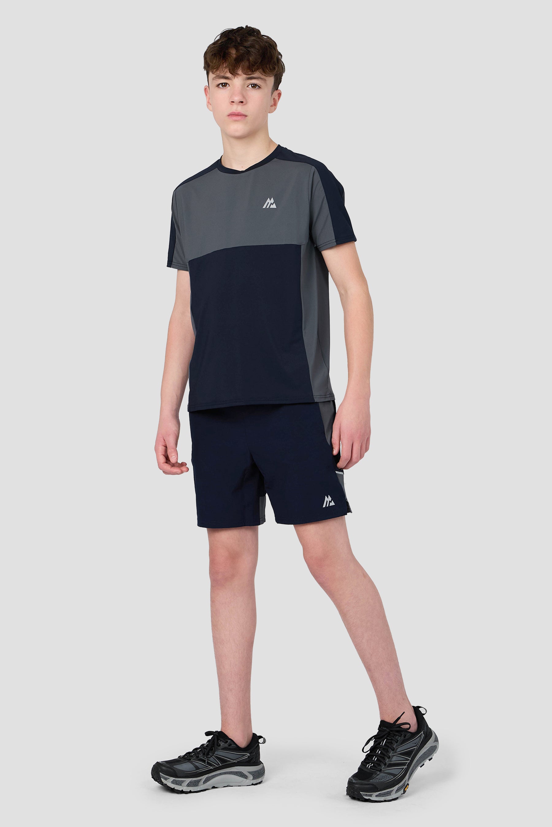 Boys Cerberus Short - Navy Void/Neon Sky/Slate Grey
