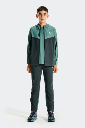 Boys Source Jacket - Charcoal Green/Mineral Green