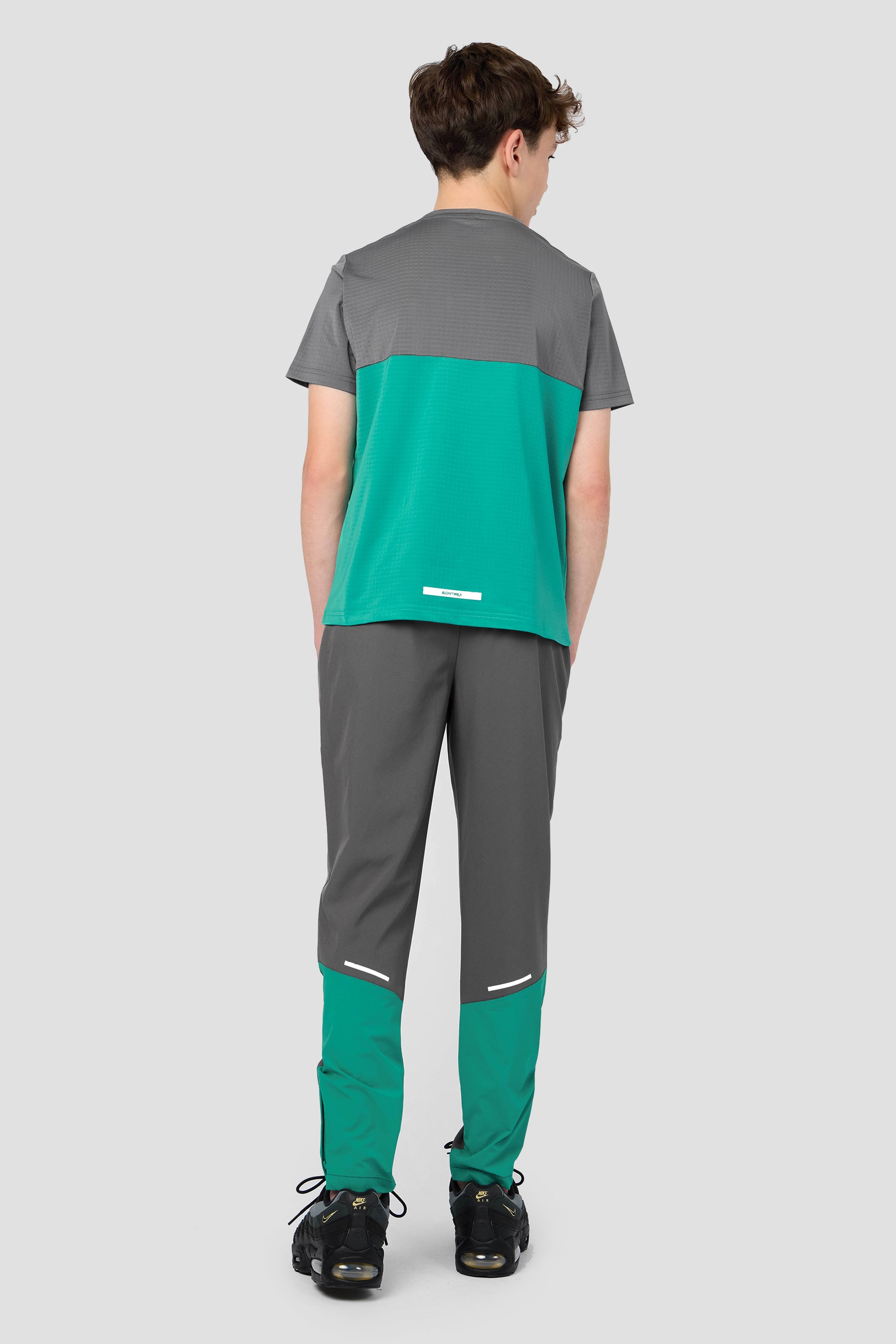 Boys Vortex T-Shirt - Cement Grey/Atlas