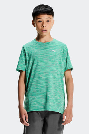 Boys Trail T-Shirt - Grey/Jade