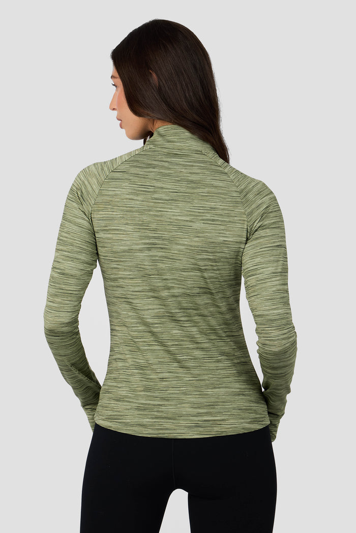 Women's Trail 1/4 Zip - Khaki Multi