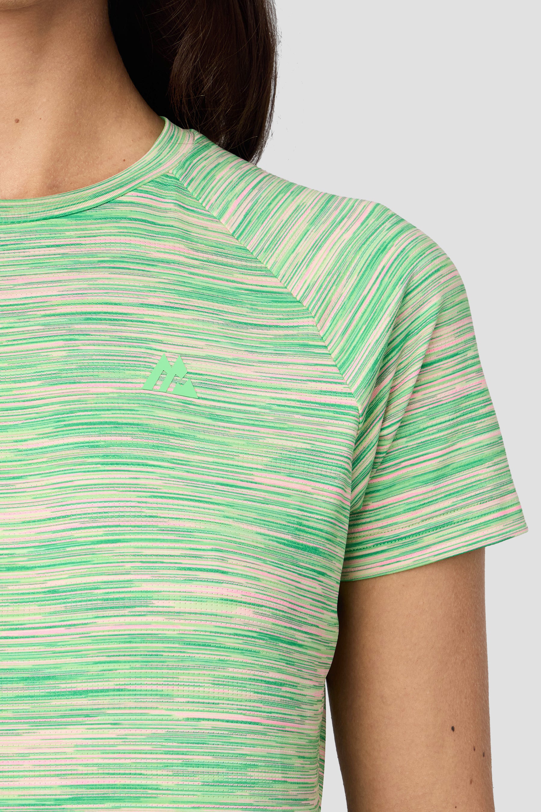 Women's Trail T-Shirt - Green/Pink