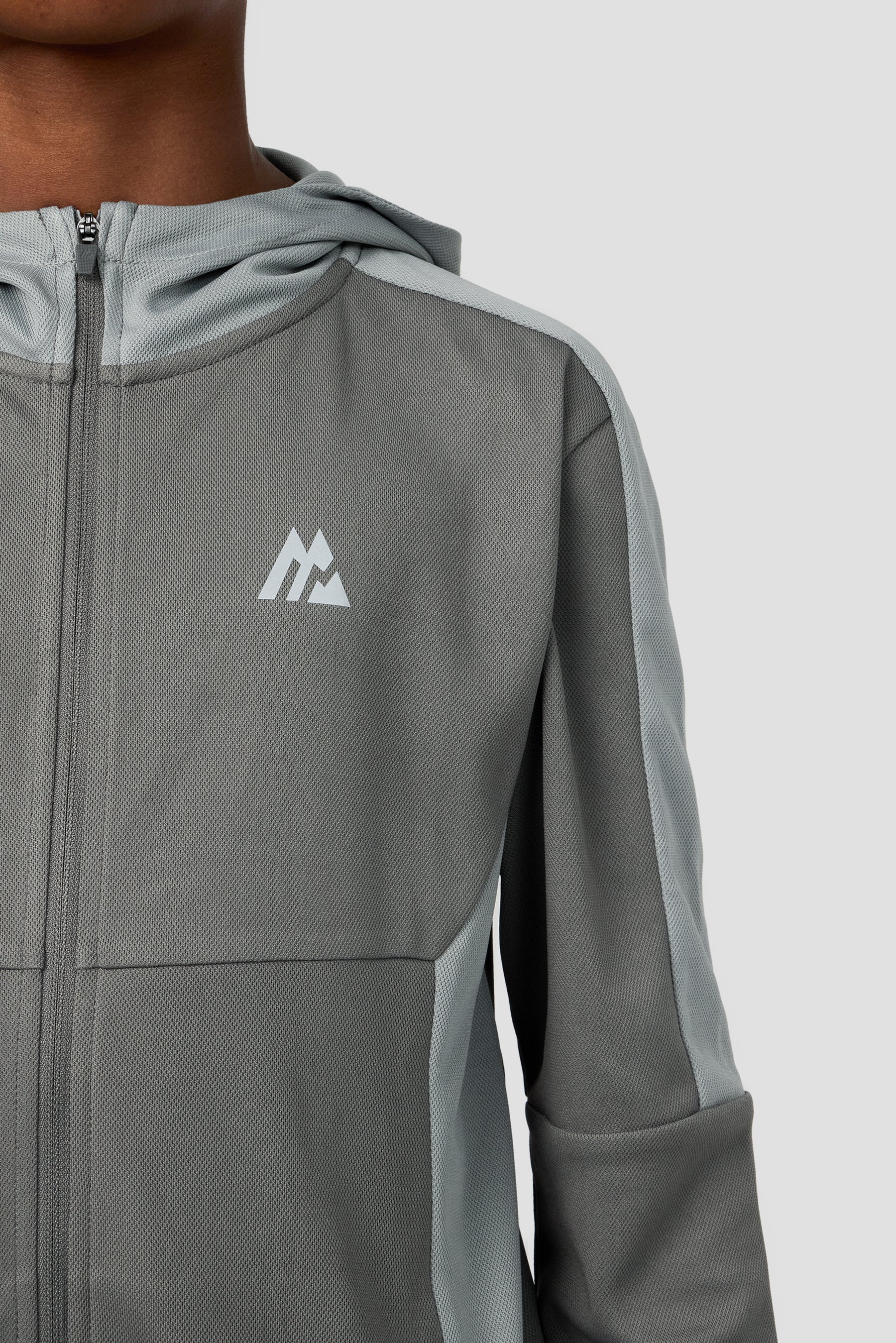 Boys Pace Tracksuit - Cement Grey/Platinum Grey