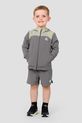 Infants Descent Print Jacket - Cement Grey/Platinum Grey