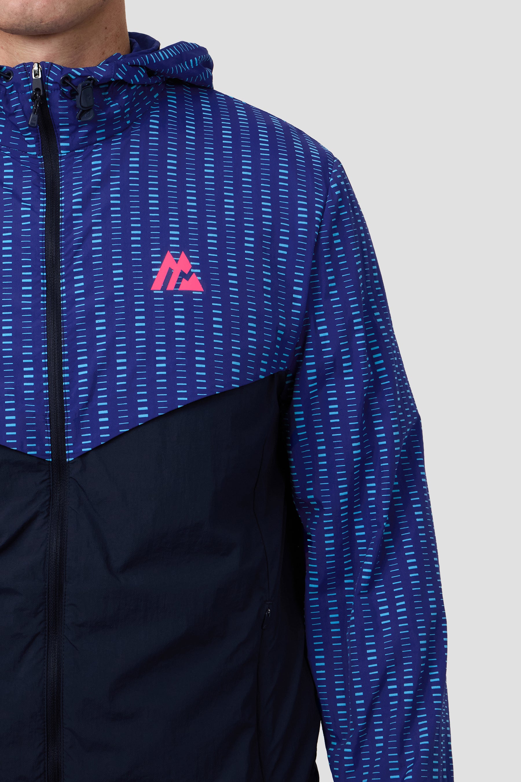 MTX Run Tempo Windbreaker - Marine Blue/Midnight Blue