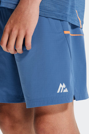 Boys Ignite Short - Charcoal Blue/Tangerine Glow