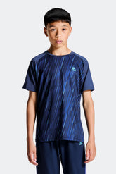 Boys Vigour T-Shirt - Midnight Blue/Marine Blue/Neon Sky