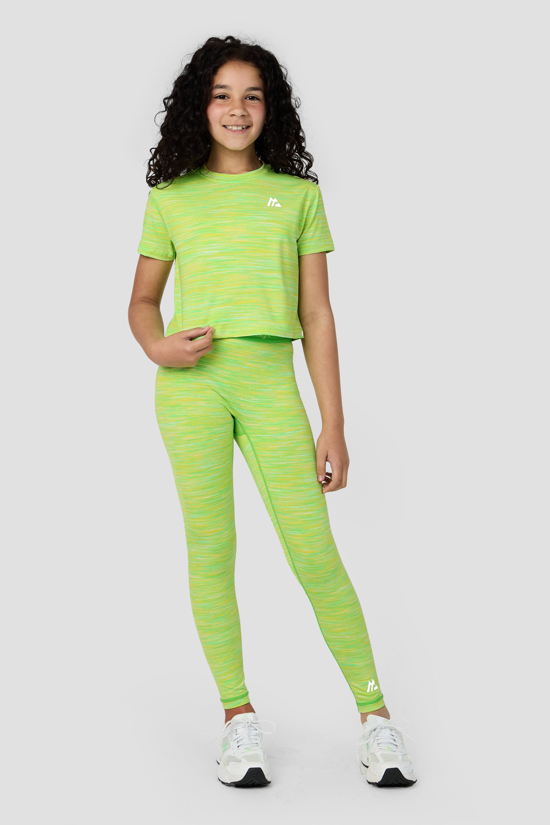 Girls Trail Box T-Shirt - Green Multi