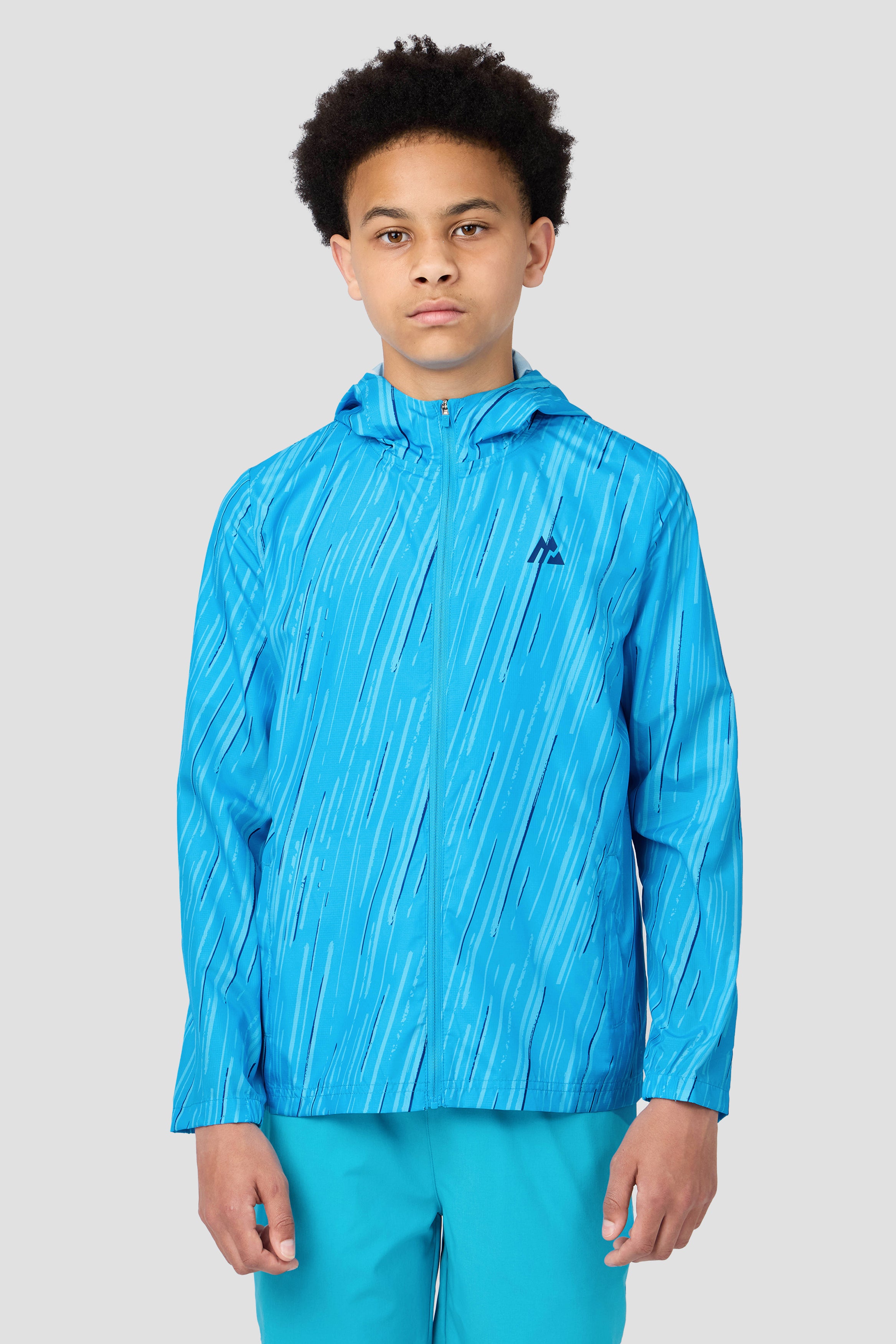 Montirex Boys Vigour 1/4 Zip Sportswear - Maya Blue Gymwear