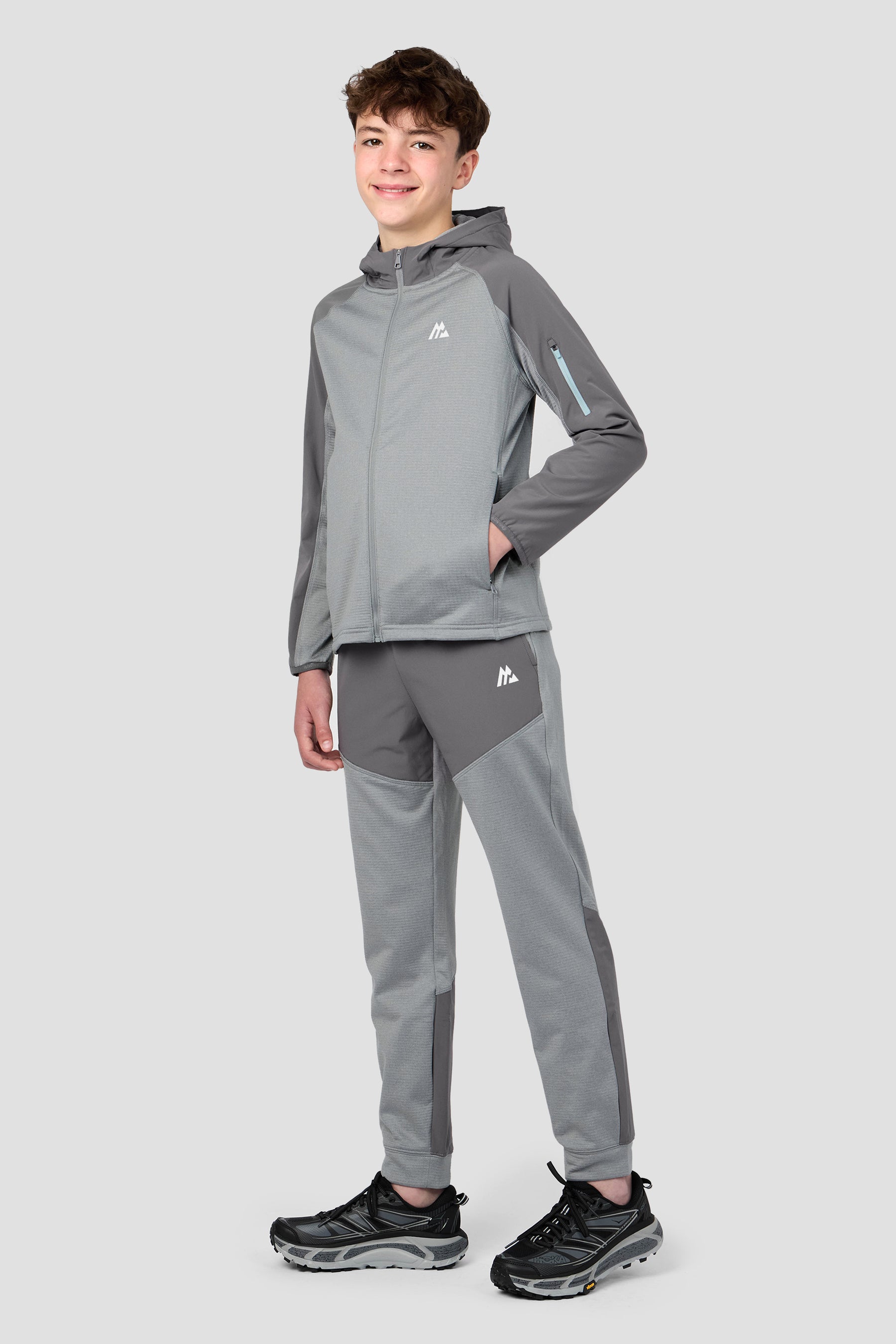 Boys Valen Jogger - Platinum Grey Marl/Cement Grey