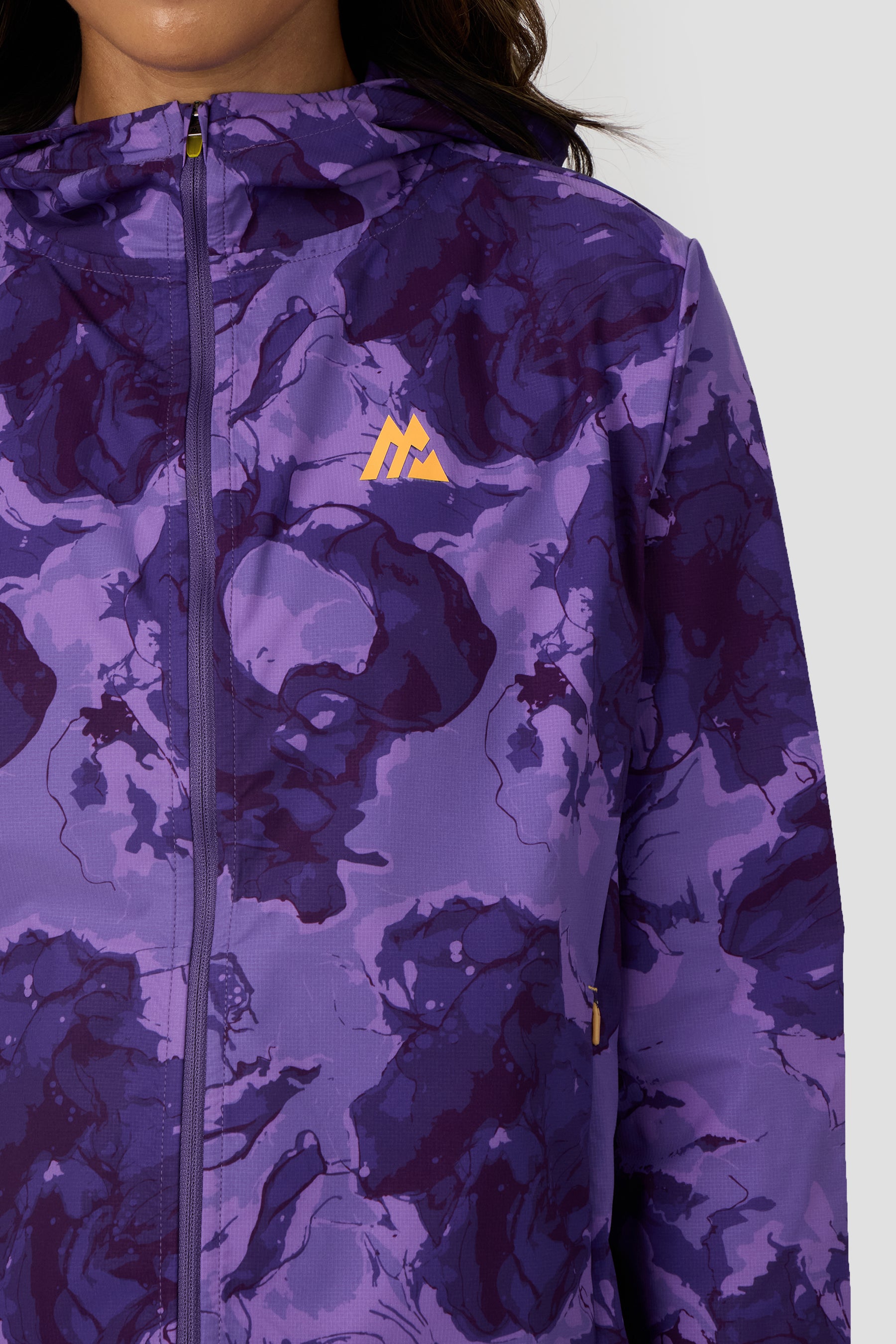 Fusion Print Windbreaker - Palazzo/Idaho Bue