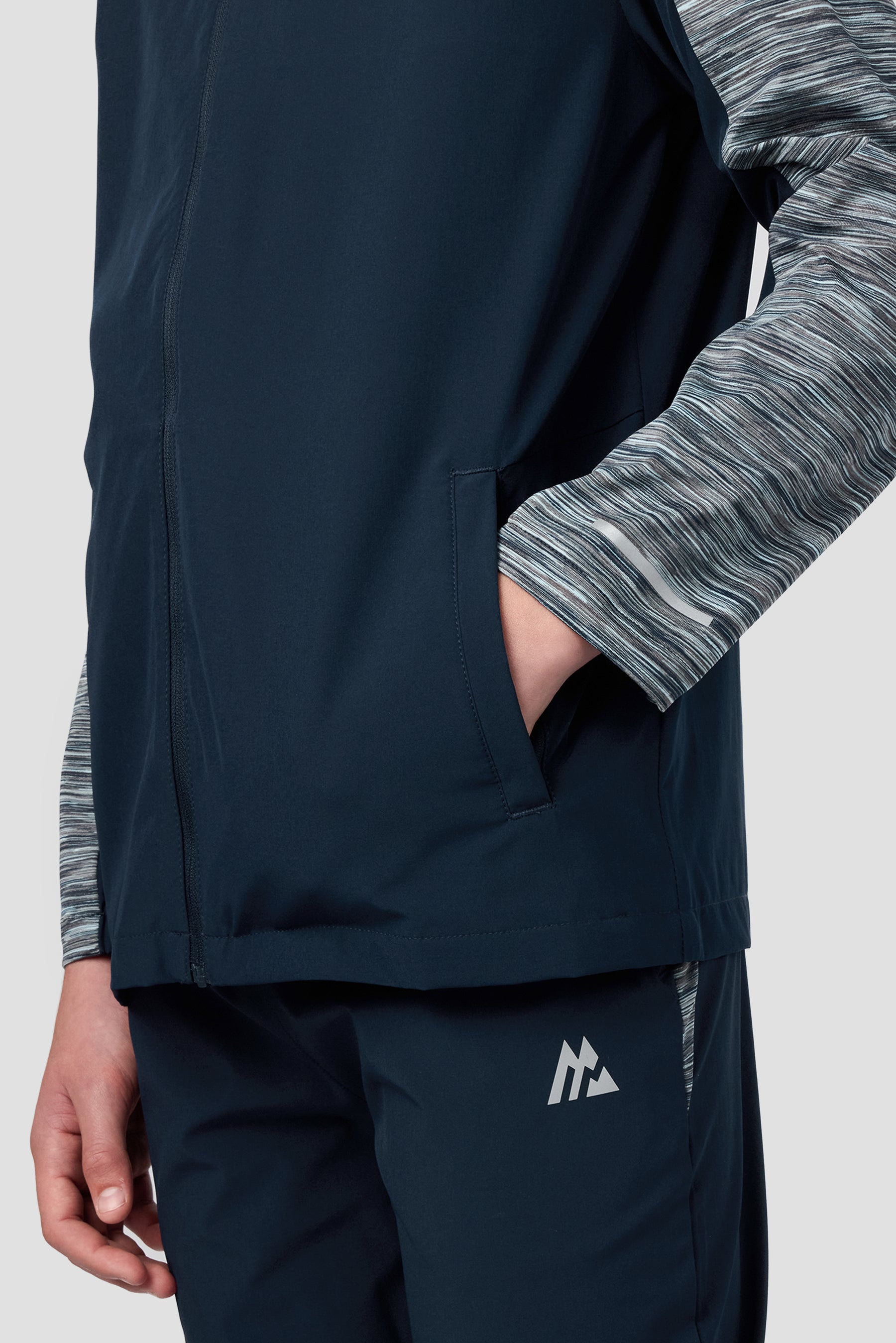 Boys Trail Windbreaker - Navy/Blue/Grey