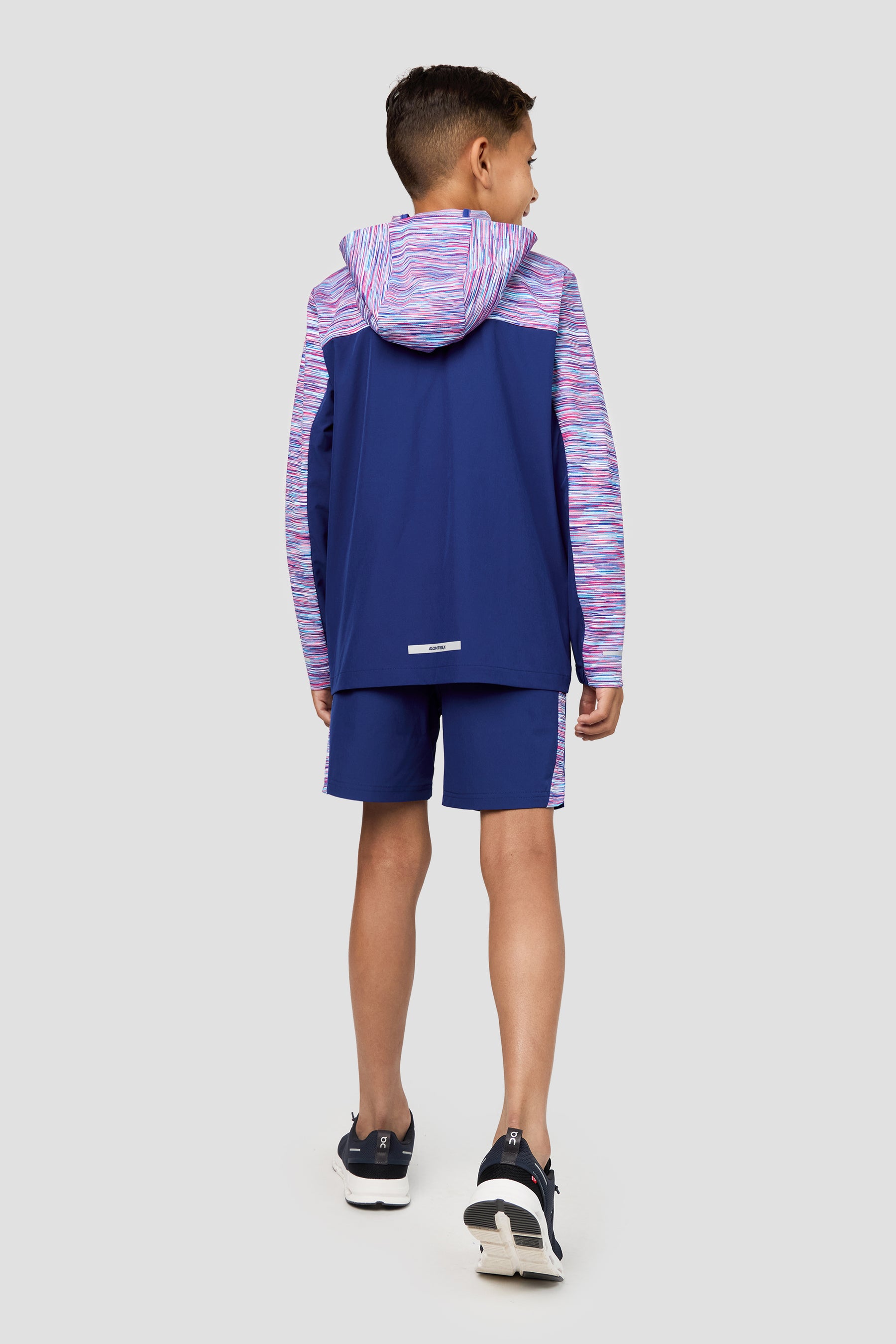 Boys Trail Windbreaker - Blue/Pink/White