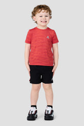 Infant Boys Trail T-Shirt/Short Set - Black/Red/Orange