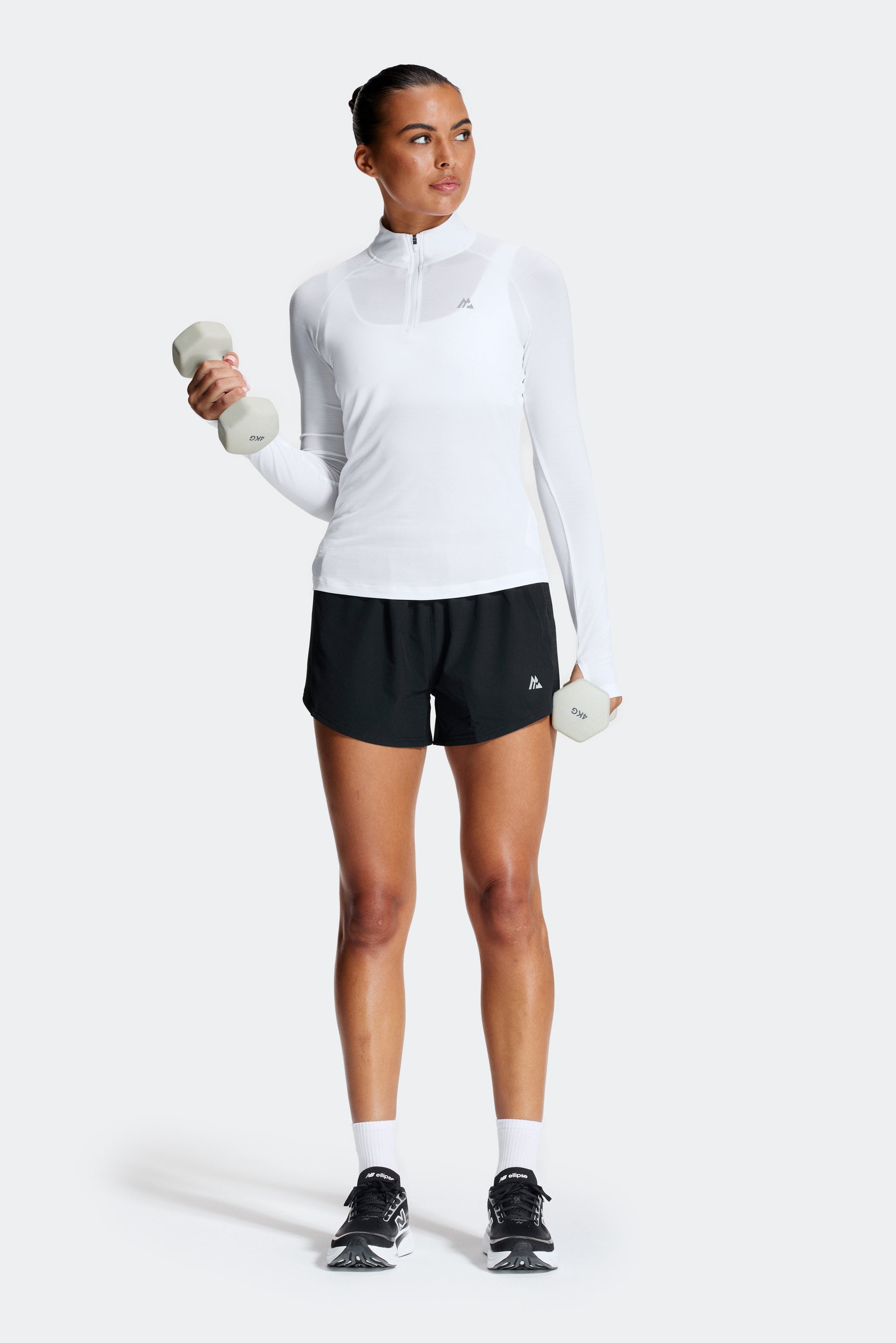 Breathe 1/4 Zip - White