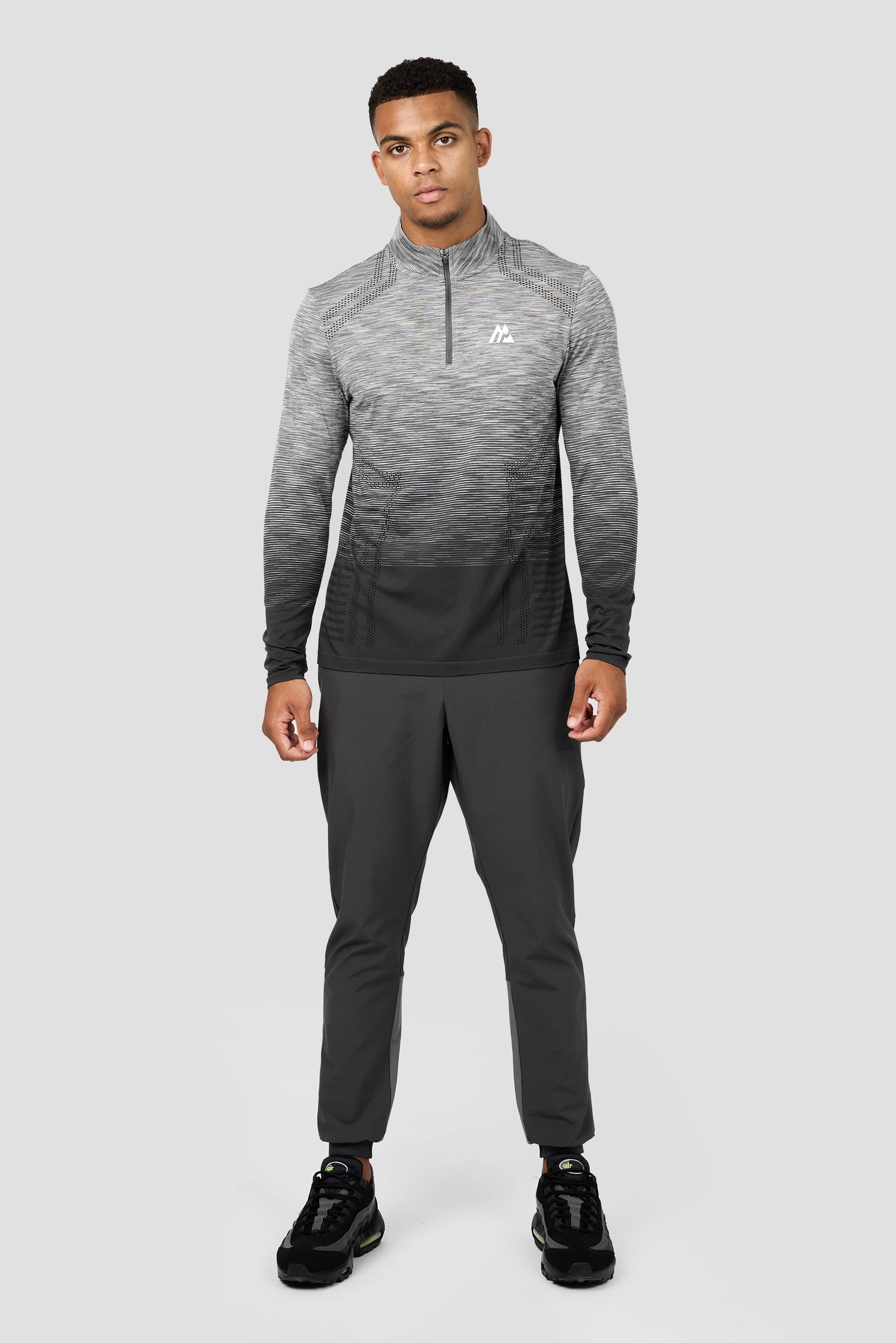 Vector Seamless 1/4 Zip - Grey/Black