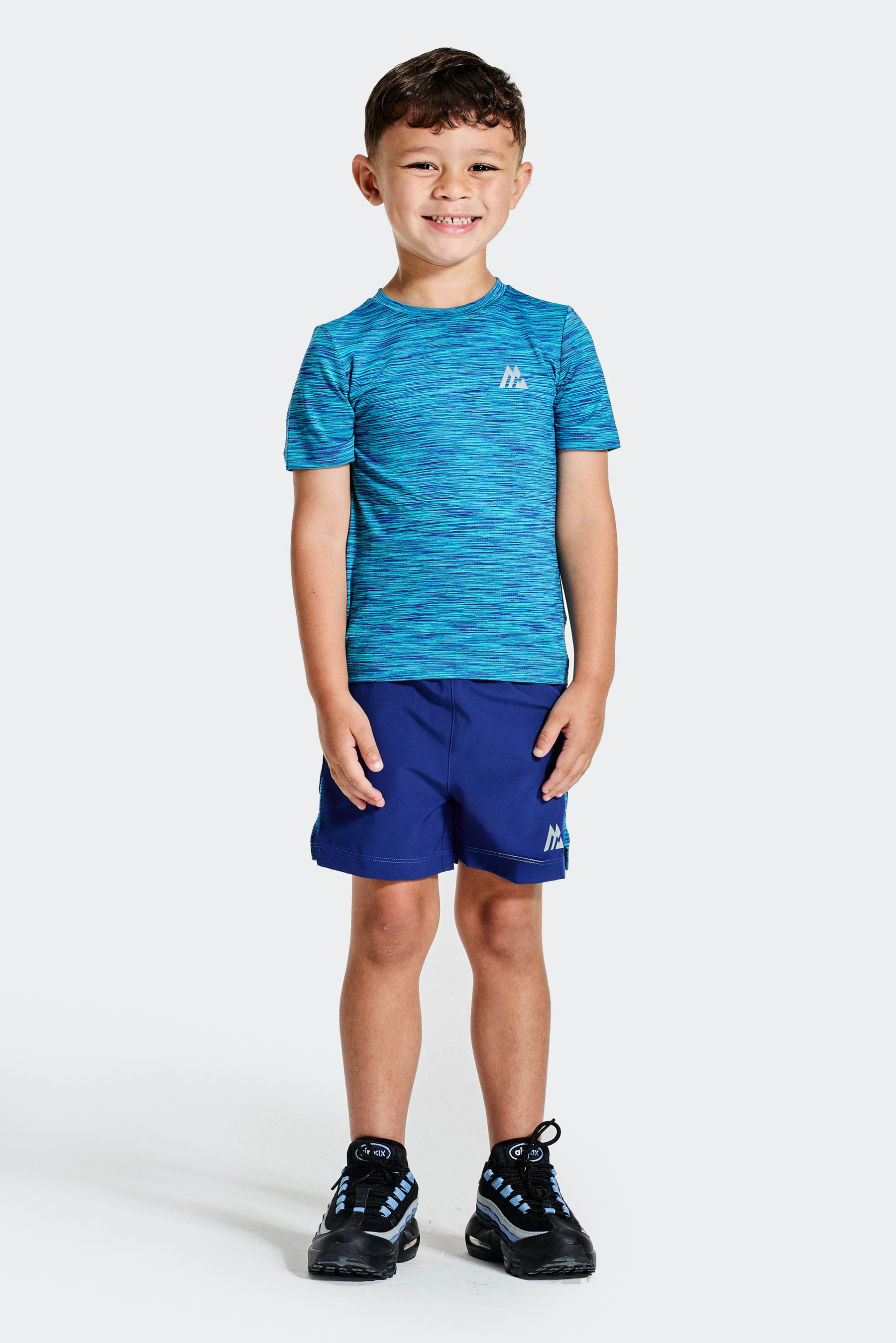 Infant Boy's Trail T-Shirt/Short Set - Blue Multi