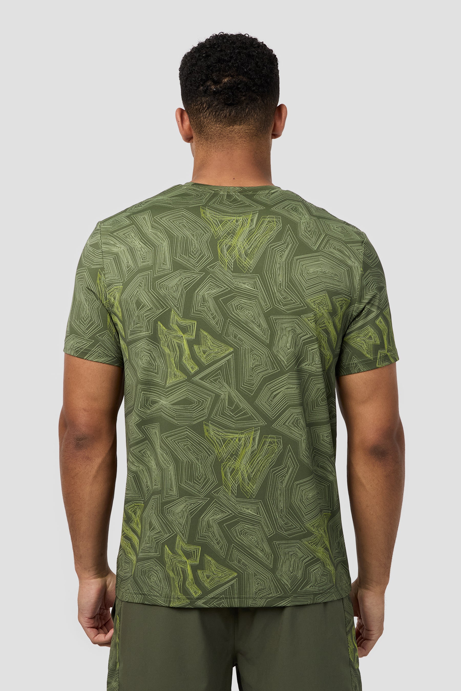 Geo M Print T-Shirt - Elm