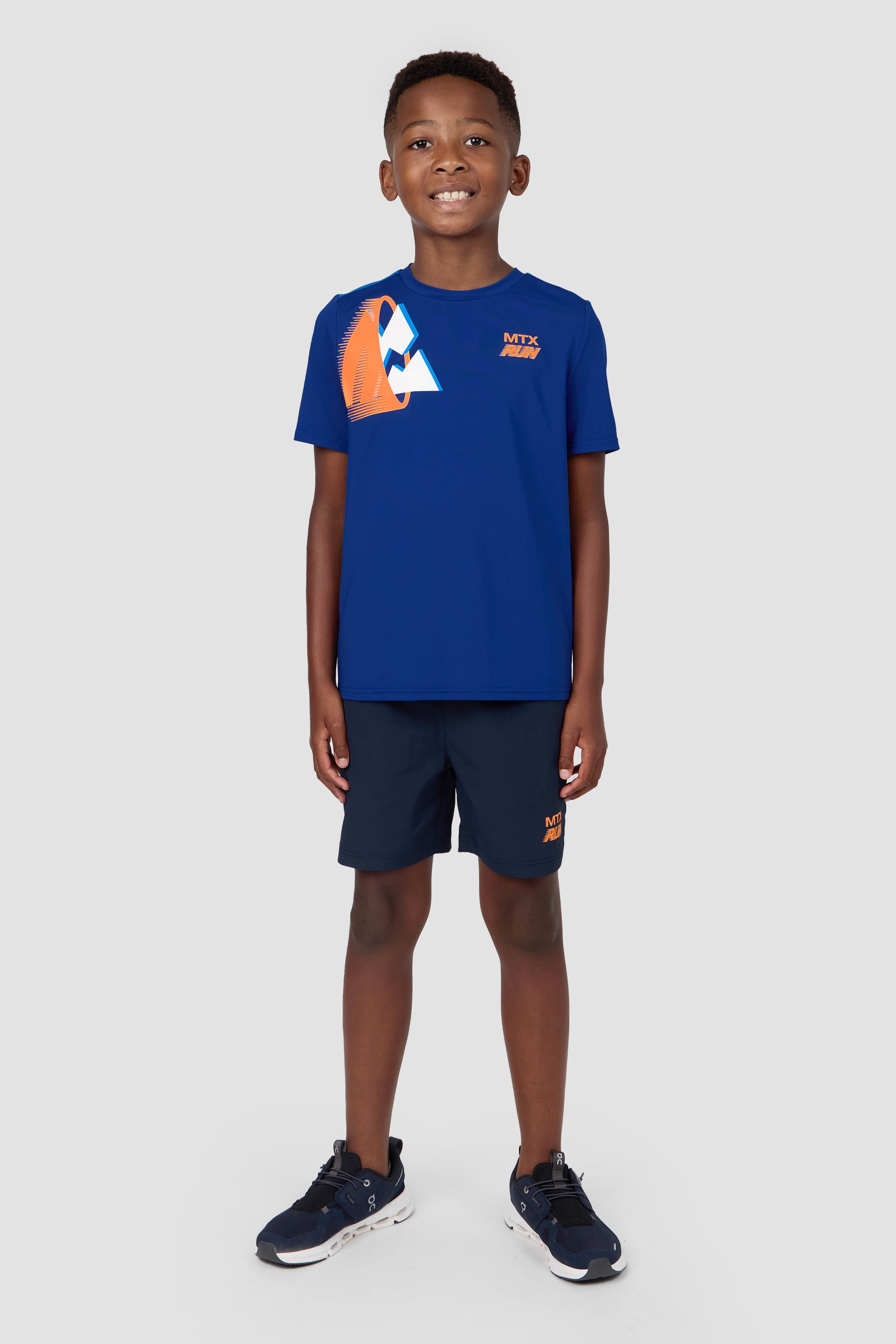 Boys MTX Run T-Shirt - Marine Blue/Idaho Blue