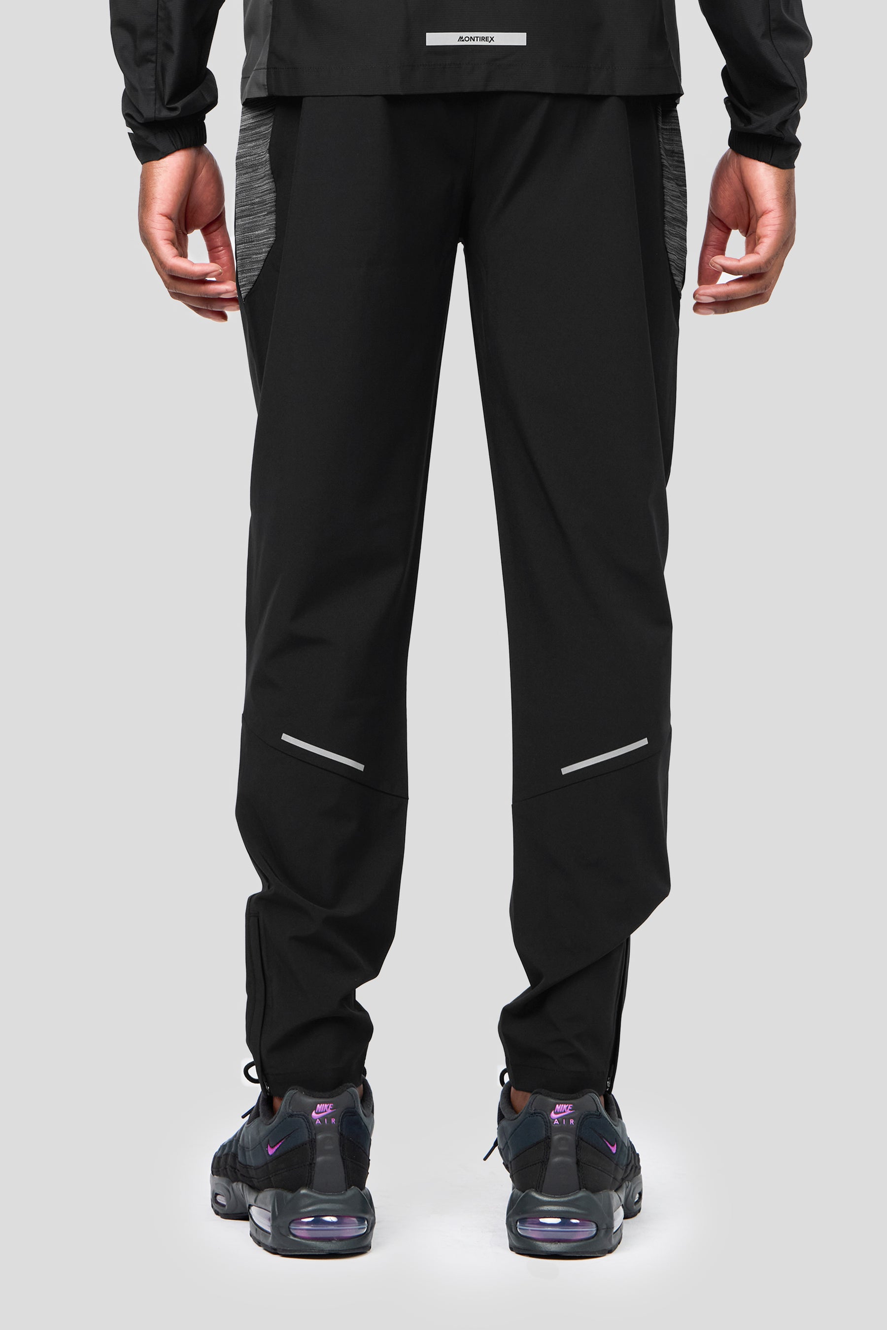 Trail Panel Running Pant - Black/Grey