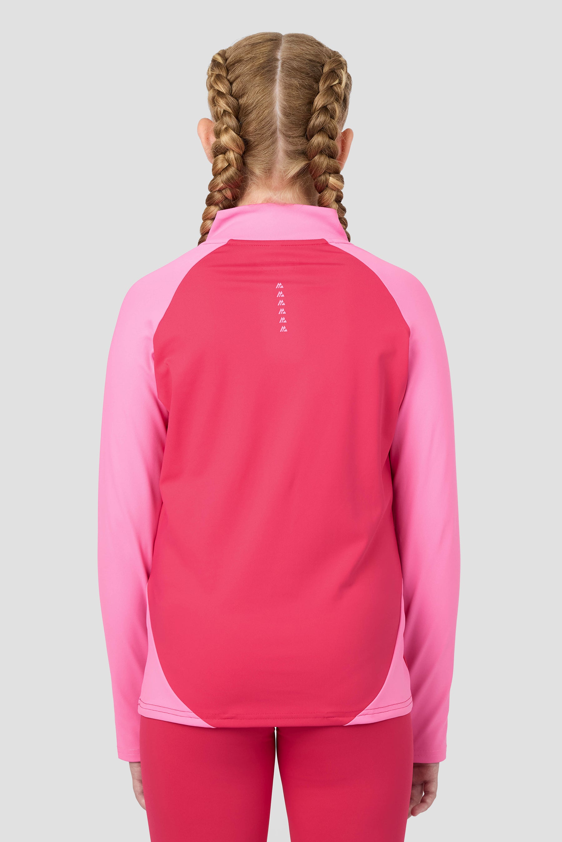 Girls Dash 1/4 Zip - Hibiscus/Framboise