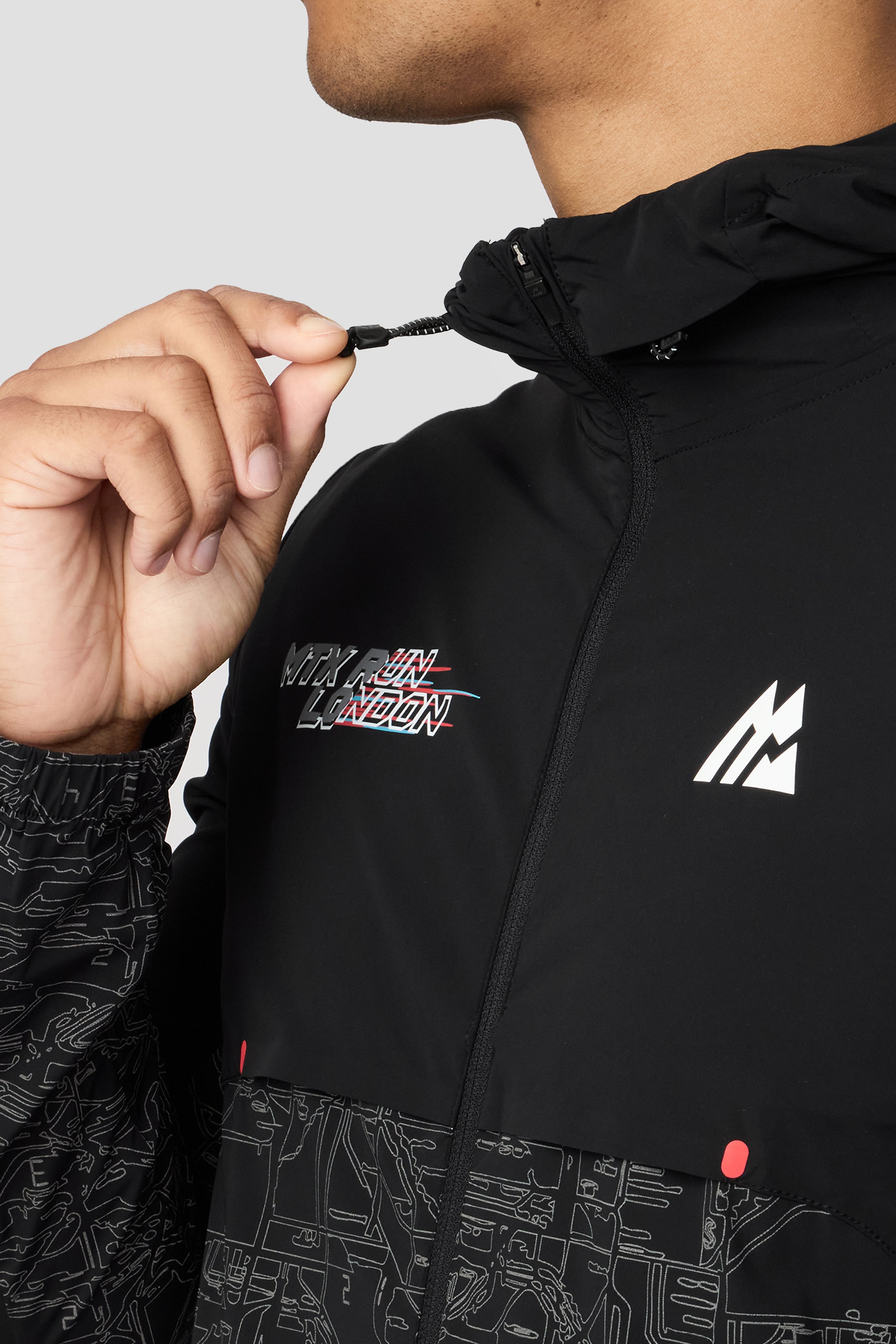 MTX Run City London Jacket Black | Montirex Sportswear Gymwear