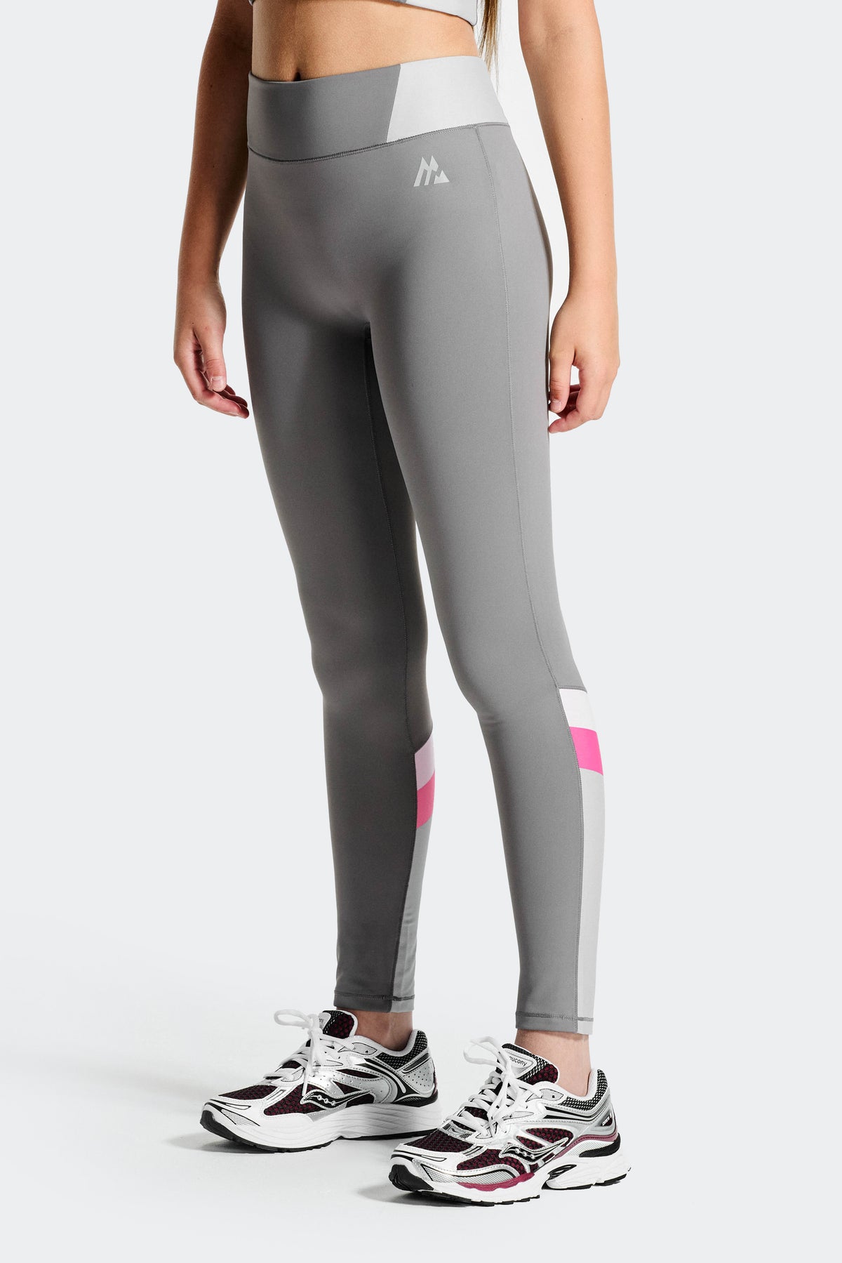Girls Lumina Legging - Winter Sky/Basalt/Powder Pink/Sweet Pink